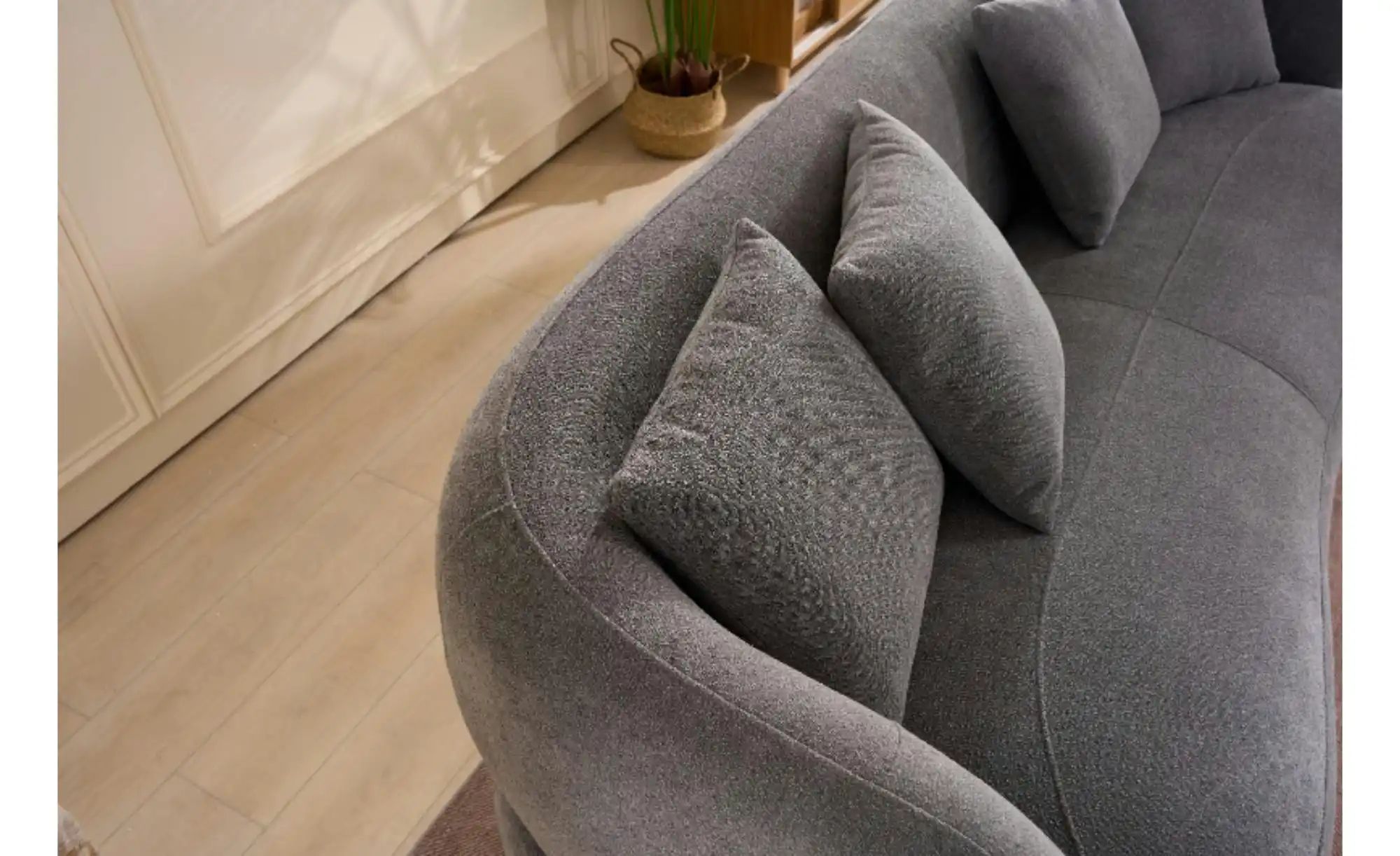 Thumbnail - Furnhouse Einzelsofa  New York ¦ grau ¦ Maße (cm): B: 231 H: 78 Polstermöbel > Sofas > 3-Sitzer - Höffner