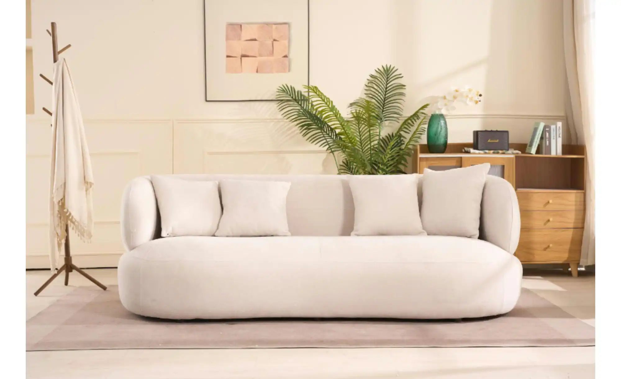 Furnhouse Einzelsofa  New York ¦ creme ¦ Maße (cm): B: 231 H: 78 Polstermöb günstig online kaufen