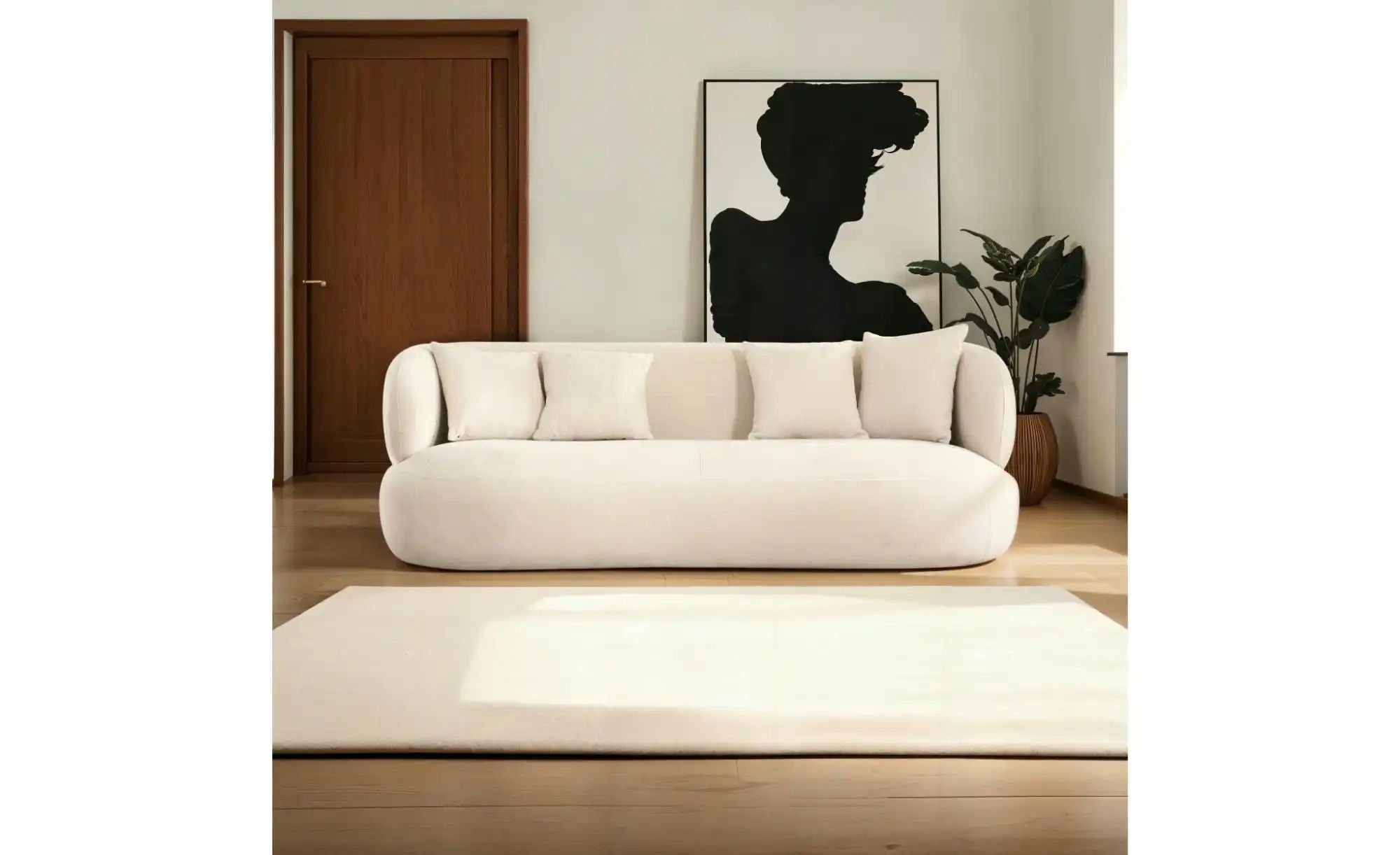 Thumbnail - Furnhouse Einzelsofa New York ¦ creme ¦ Maße (cm): B: 231 H: 78 Polstermöbel > Sofas > 3-Sitzer - Höffner