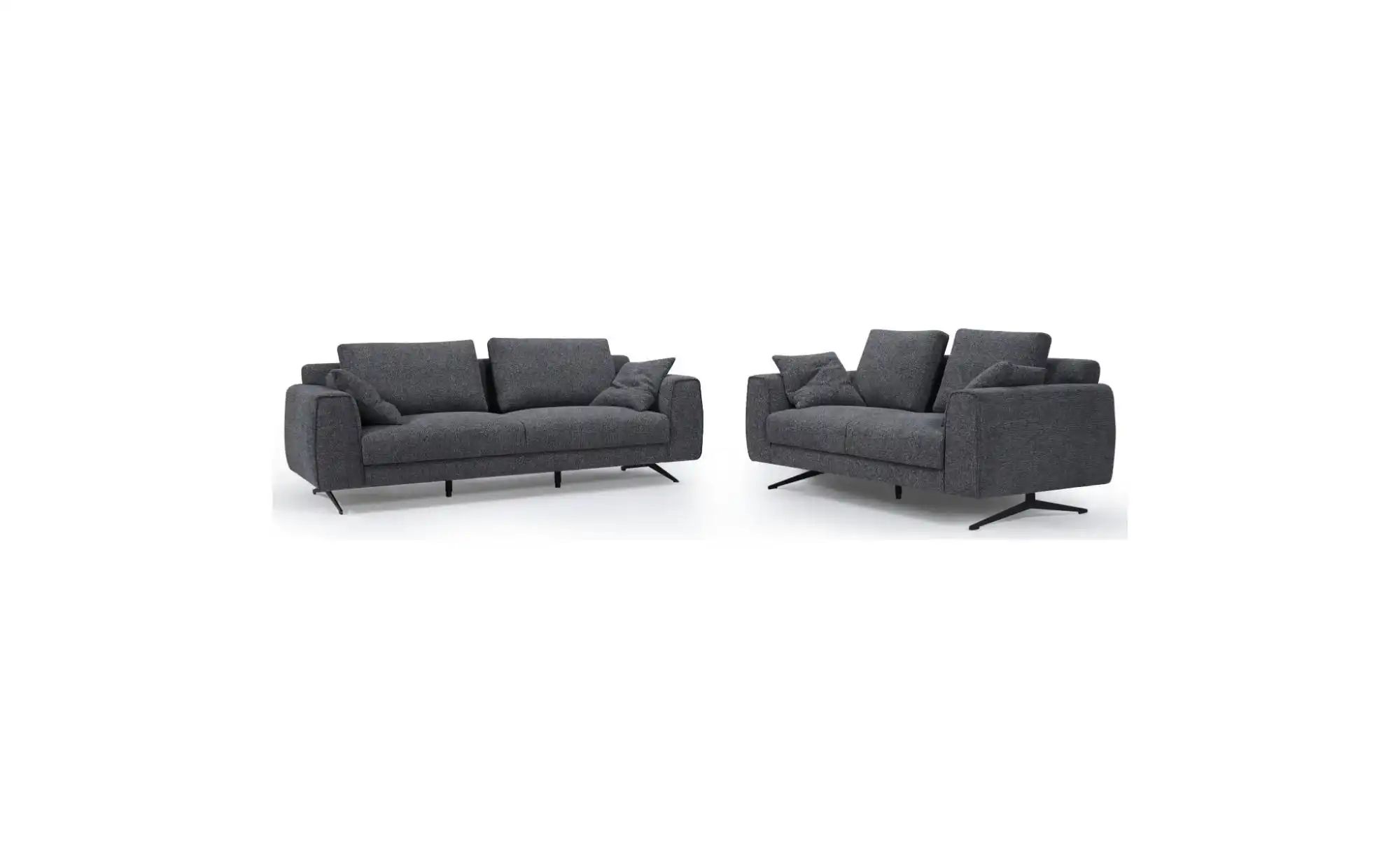 Thumbnail - Furnhouse Einzelsofa Detroit ¦ grau ¦ Maße (cm): B: 217 H: 84 Polstermöbel > Sofas > 3-Sitzer - Höffner