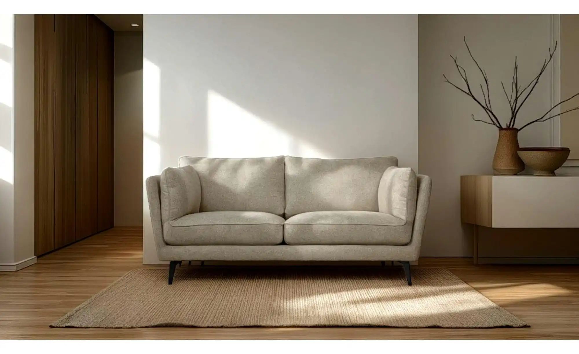 Thumbnail - Furnhouse Einzelsofa Bari ¦ beige ¦ Maße (cm): B: 182 H: 84 Polstermöbel > Sofas > 2-Sitzer - Höffner