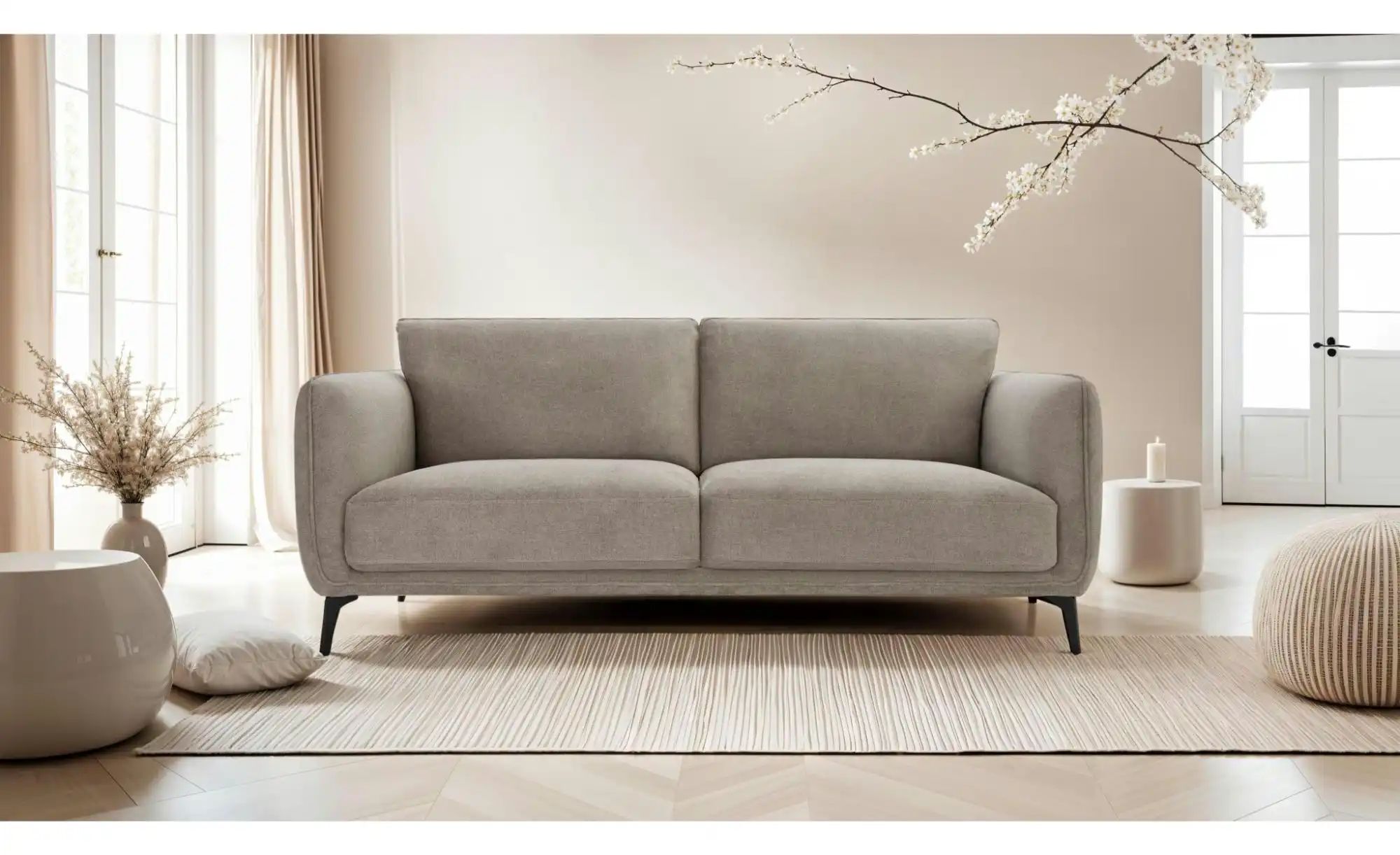 Thumbnail - Furnhouse Einzelsofa  Selena ¦ beige ¦ Maße (cm): B: 197 H: 85 Polstermöbel > Sofas > 3-Sitzer - Höffner
