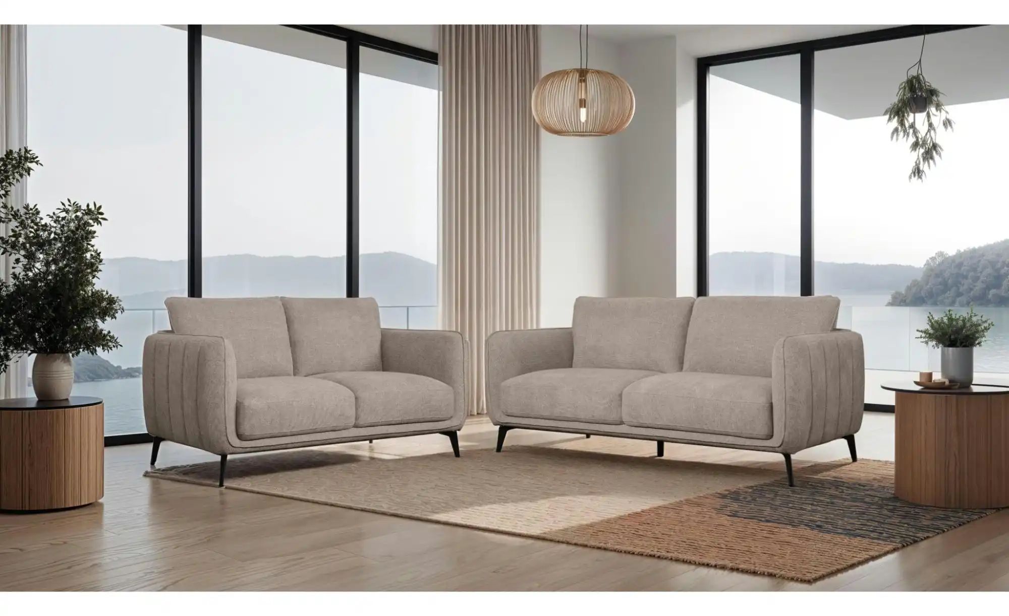 Thumbnail - Furnhouse Einzelsofa  Selena ¦ beige ¦ Maße (cm): B: 197 H: 85 Polstermöbel > Sofas > 3-Sitzer - Höffner