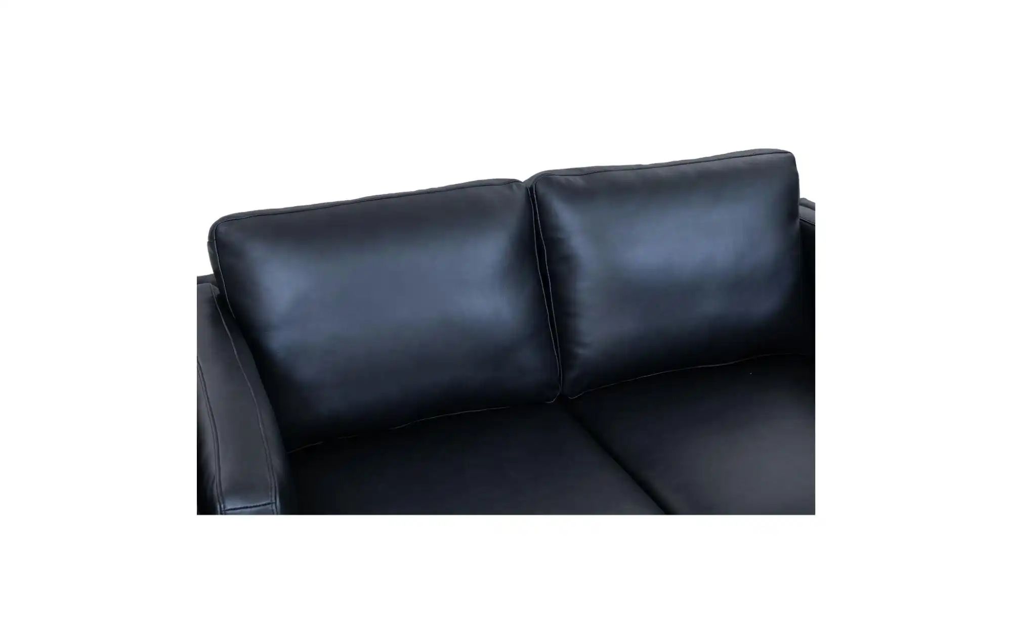 Furnhouse Einzelsofa aus Echtleder Valencia ¦ schwarz ¦ Maße (cm): B: 157 H günstig online kaufen