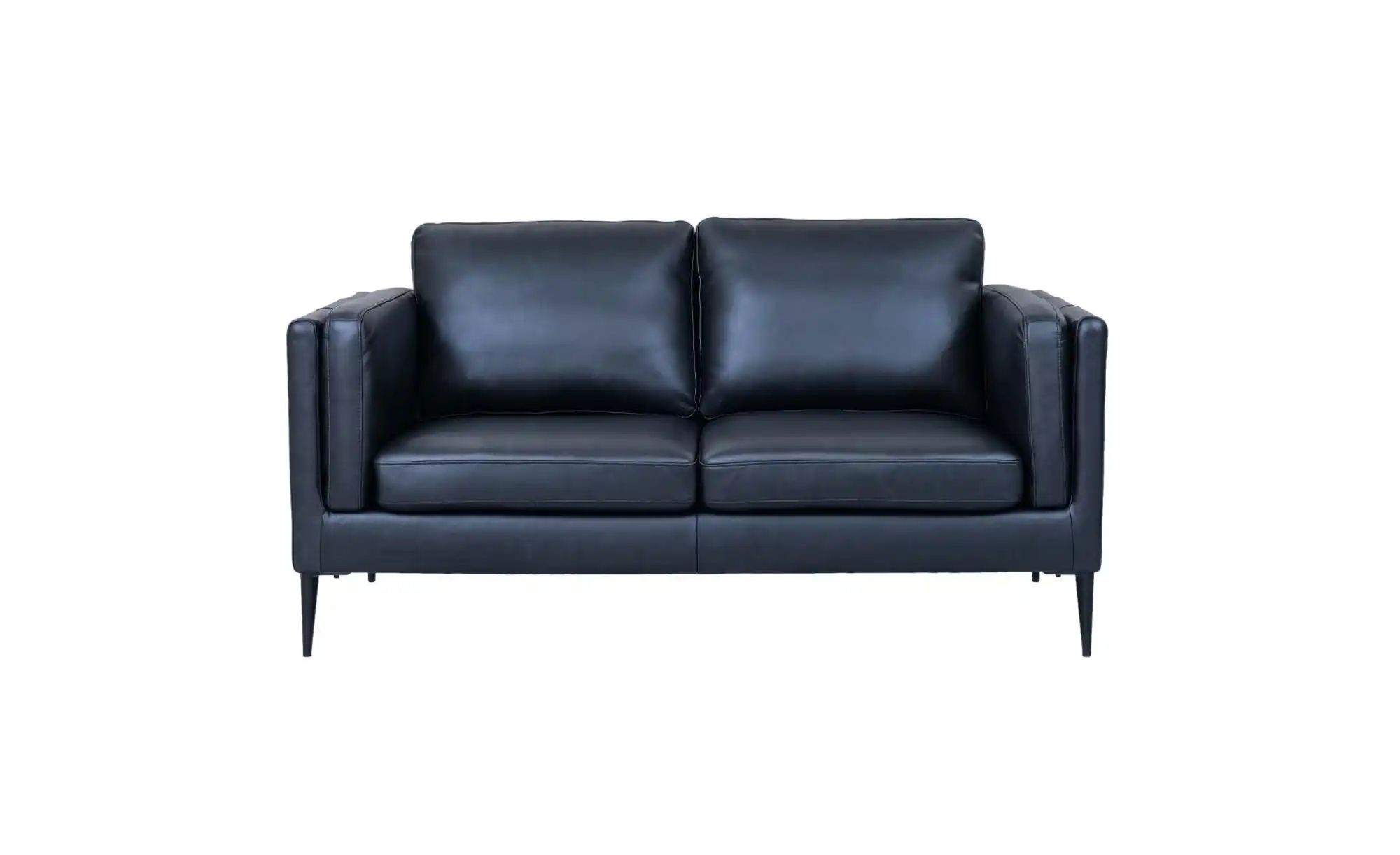 Furnhouse Einzelsofa aus Echtleder Valencia ¦ schwarz ¦ Maße (cm): B: 157 H günstig online kaufen