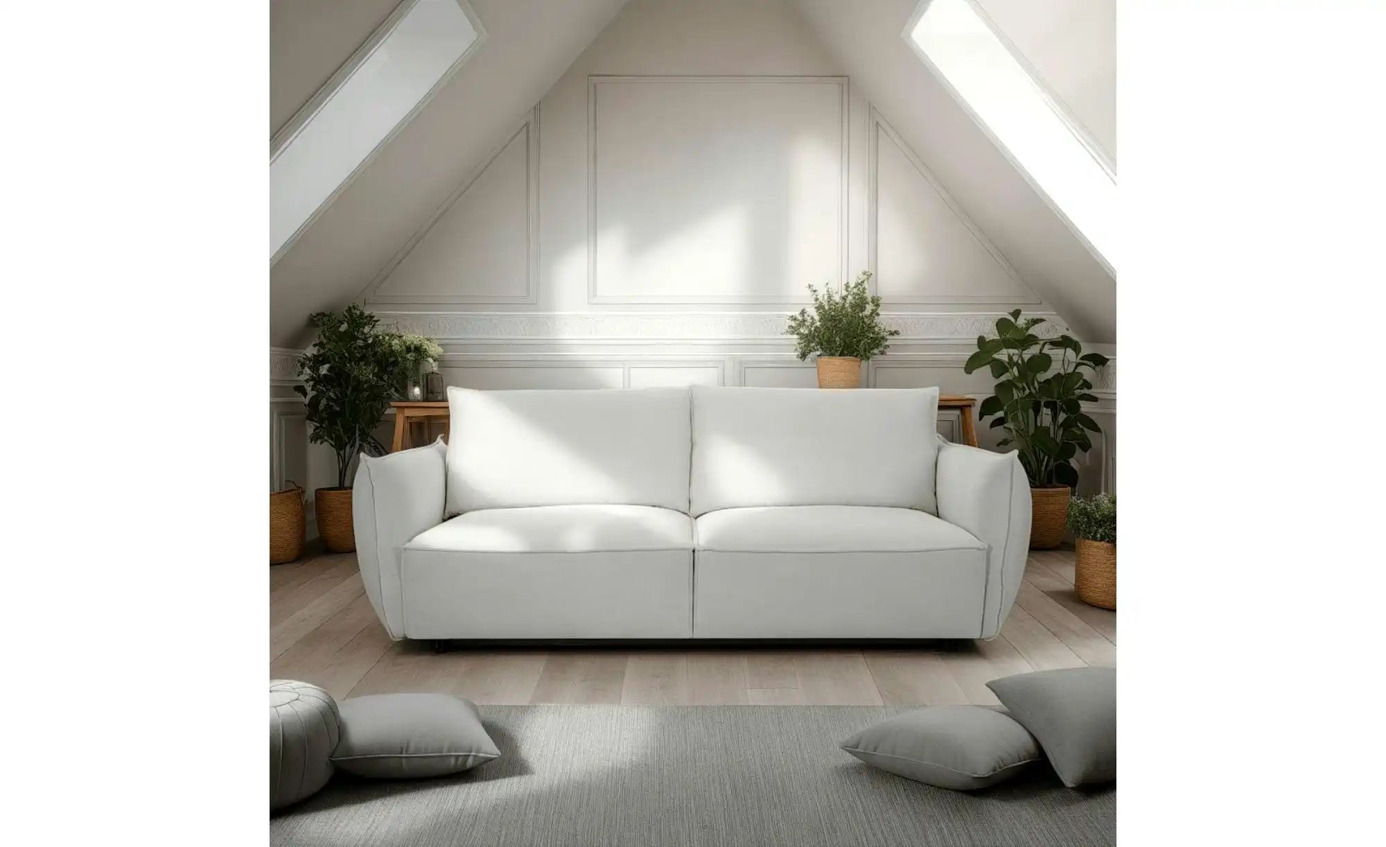 Furnhouse Einzelsofa  Oslo ¦ beige ¦ Maße (cm): B: 220 H: 81 Polstermöbel > günstig online kaufen