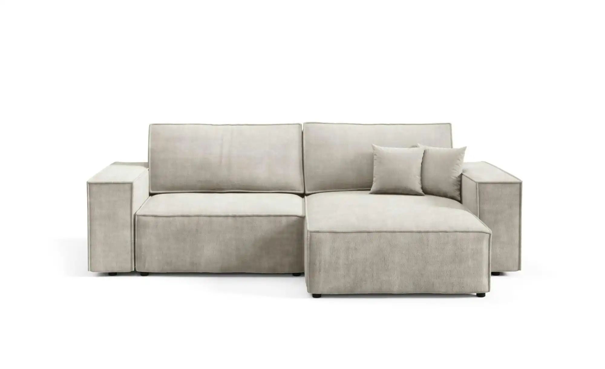 Ecksofa mit Schlaffunktion Mille ¦ beige ¦ Maße (cm): B: 257 H: 88 Polsterm günstig online kaufen