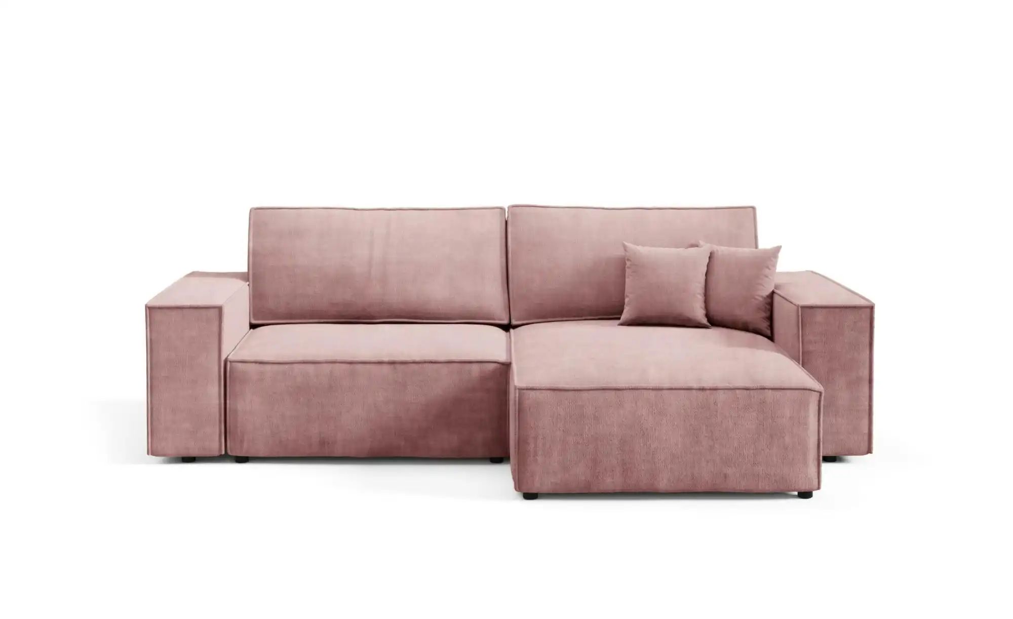 Ecksofa mit Schlaffunktion Mille ¦ rosa/pink ¦ Maße (cm): B: 257 H: 88 Pols günstig online kaufen