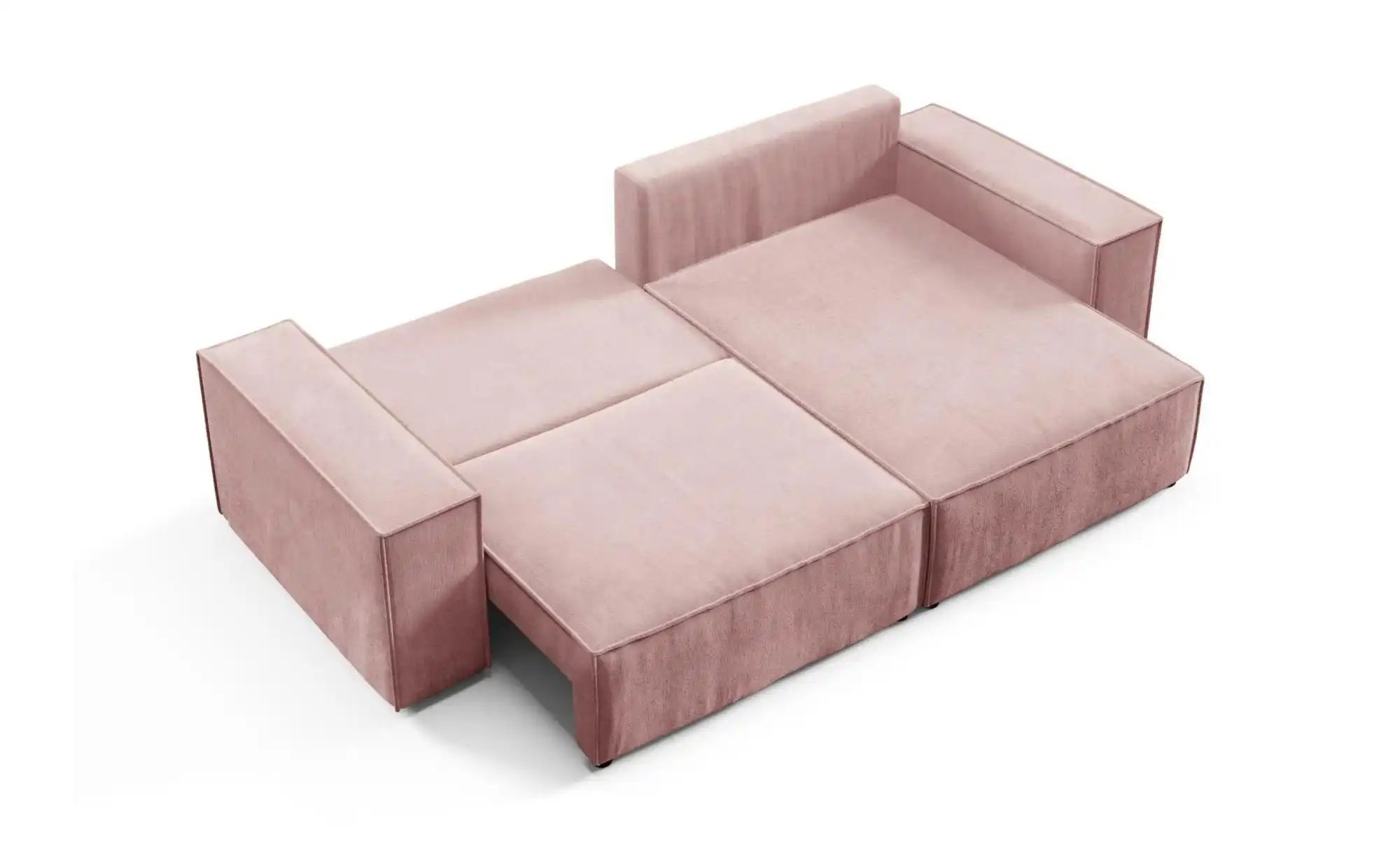 Thumbnail - Ecksofa mit Schlaffunktion Mille ¦ rosa/pink ¦ Maße (cm): B: 257 H: 88 Polstermöbel > Sofas > Ecksofas - Höffner