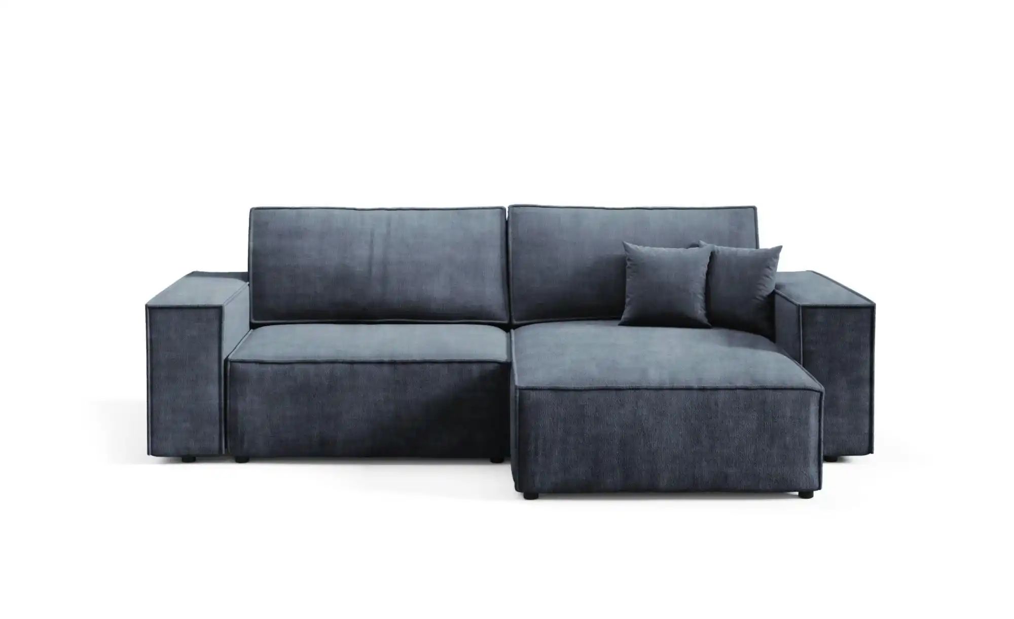 Ecksofa mit Schlaffunktion Mille ¦ blau ¦ Maße (cm): B: 257 H: 88 Polstermö günstig online kaufen