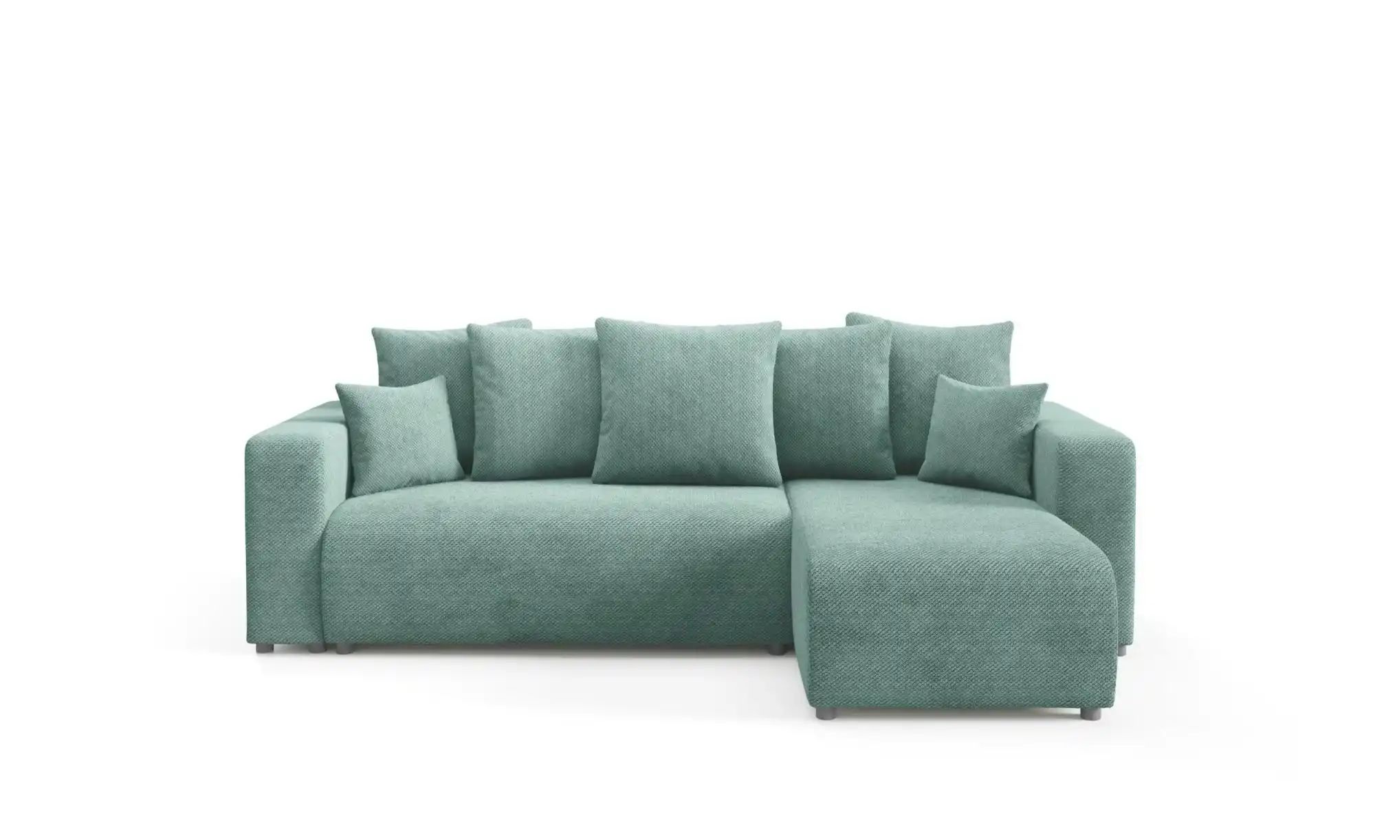 Ecksofa mit Schlaffunktion Evora ¦ grün ¦ Maße (cm): B: 247 H: 88 Polstermö günstig online kaufen