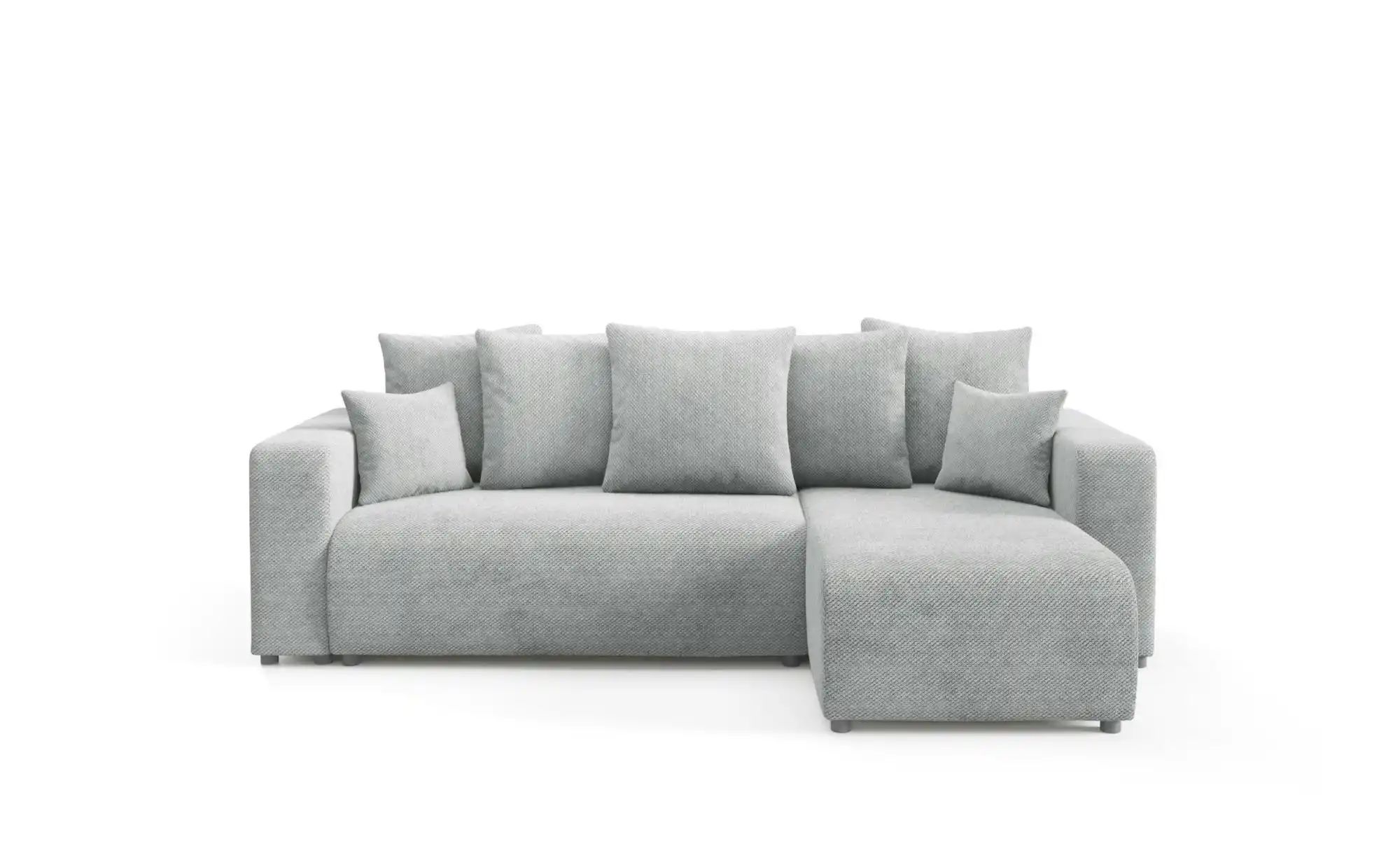 Ecksofa mit Schlaffunktion Evora ¦ grau ¦ Maße (cm): B: 247 H: 88 Polstermö günstig online kaufen