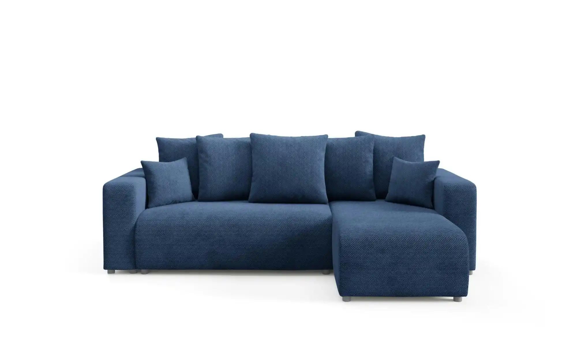 Ecksofa mit Schlaffunktion Evora ¦ blau ¦ Maße (cm): B: 247 H: 88 Polstermö günstig online kaufen