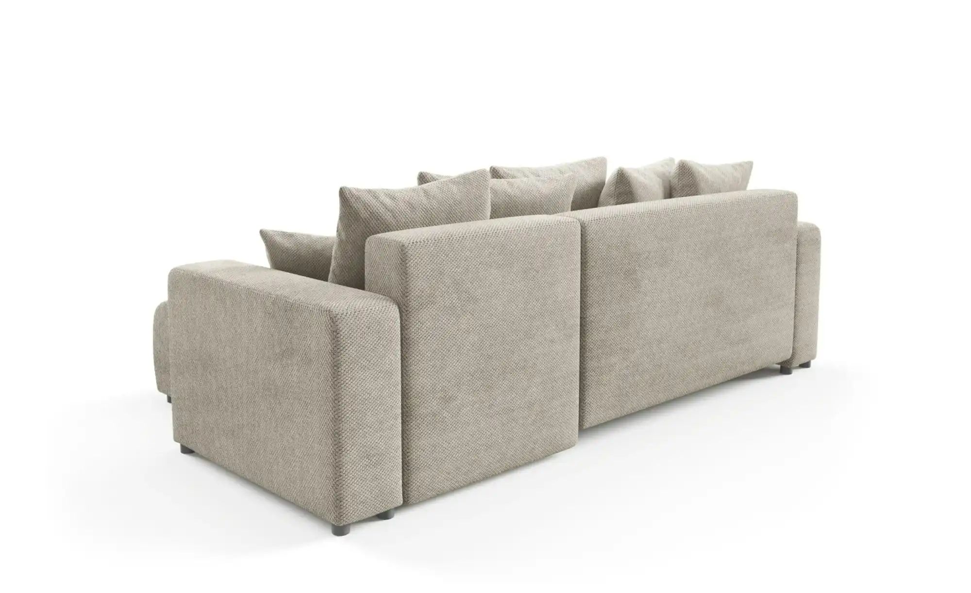 Ecksofa mit Schlaffunktion Evora ¦ beige ¦ Maße (cm): B: 247 H: 88 Polsterm günstig online kaufen