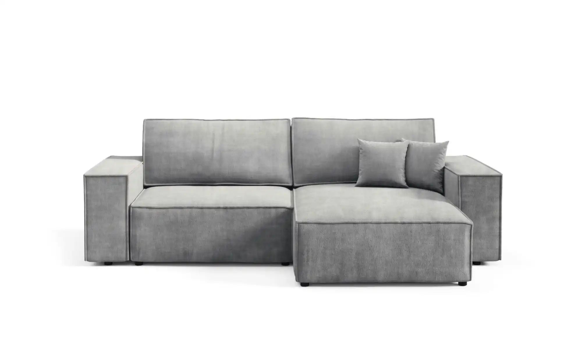 Ecksofa mit Schlaffunktion Mille ¦ grau ¦ Maße (cm): B: 257 H: 88 Polstermö günstig online kaufen