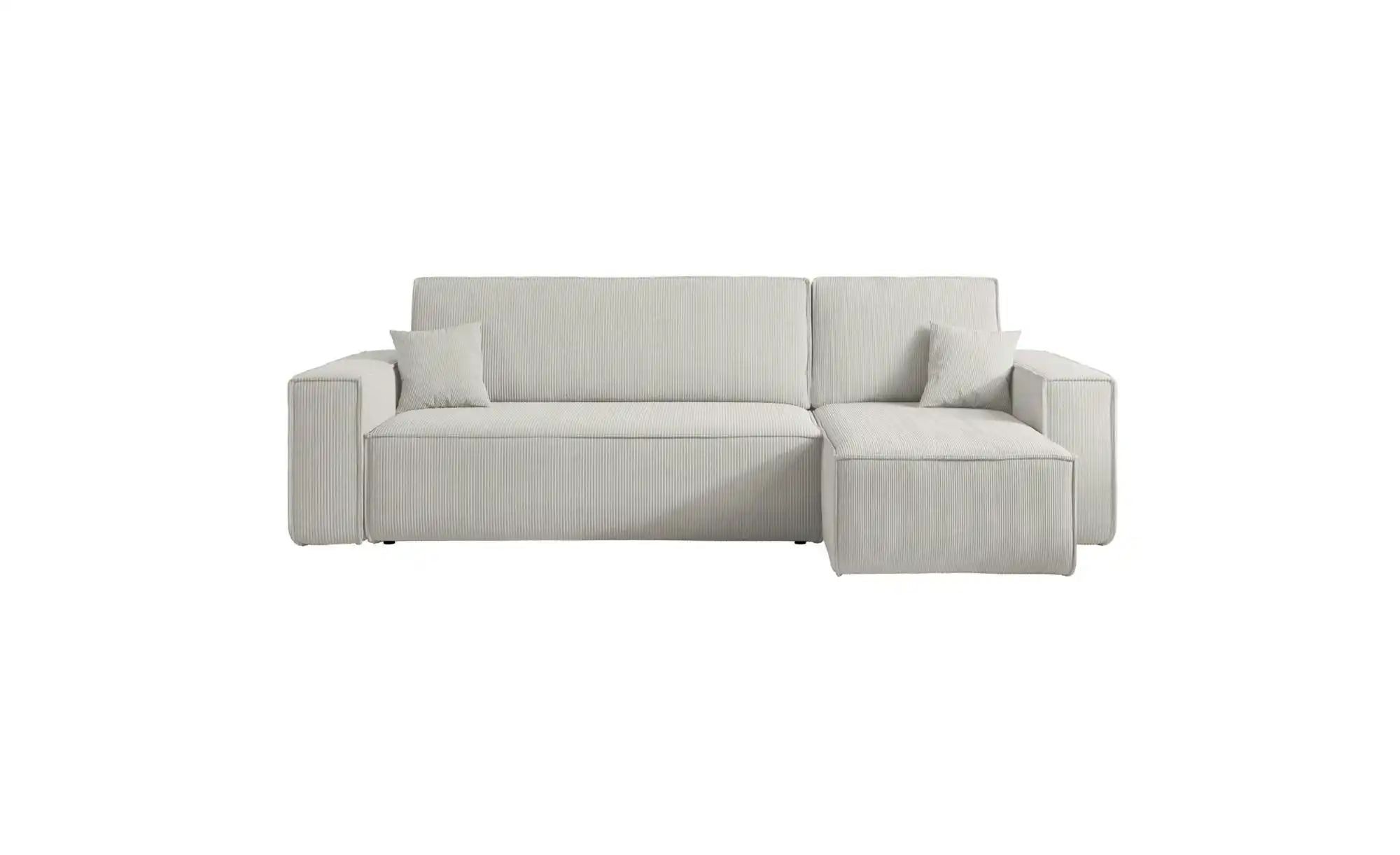 Ecksofa mit Schlaffunktion Scarlo  ¦ beige ¦ Maße (cm): B: 244 H: 83 Polste günstig online kaufen
