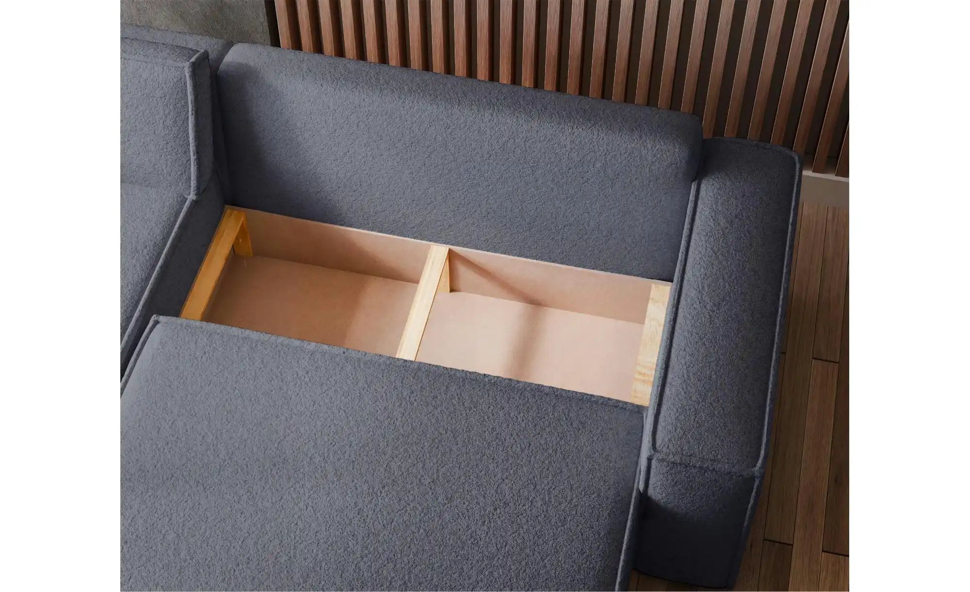 Ecksofa mit Schlaffunktion Scarlo  ¦ grau ¦ Maße (cm): B: 244 H: 83 Polster günstig online kaufen