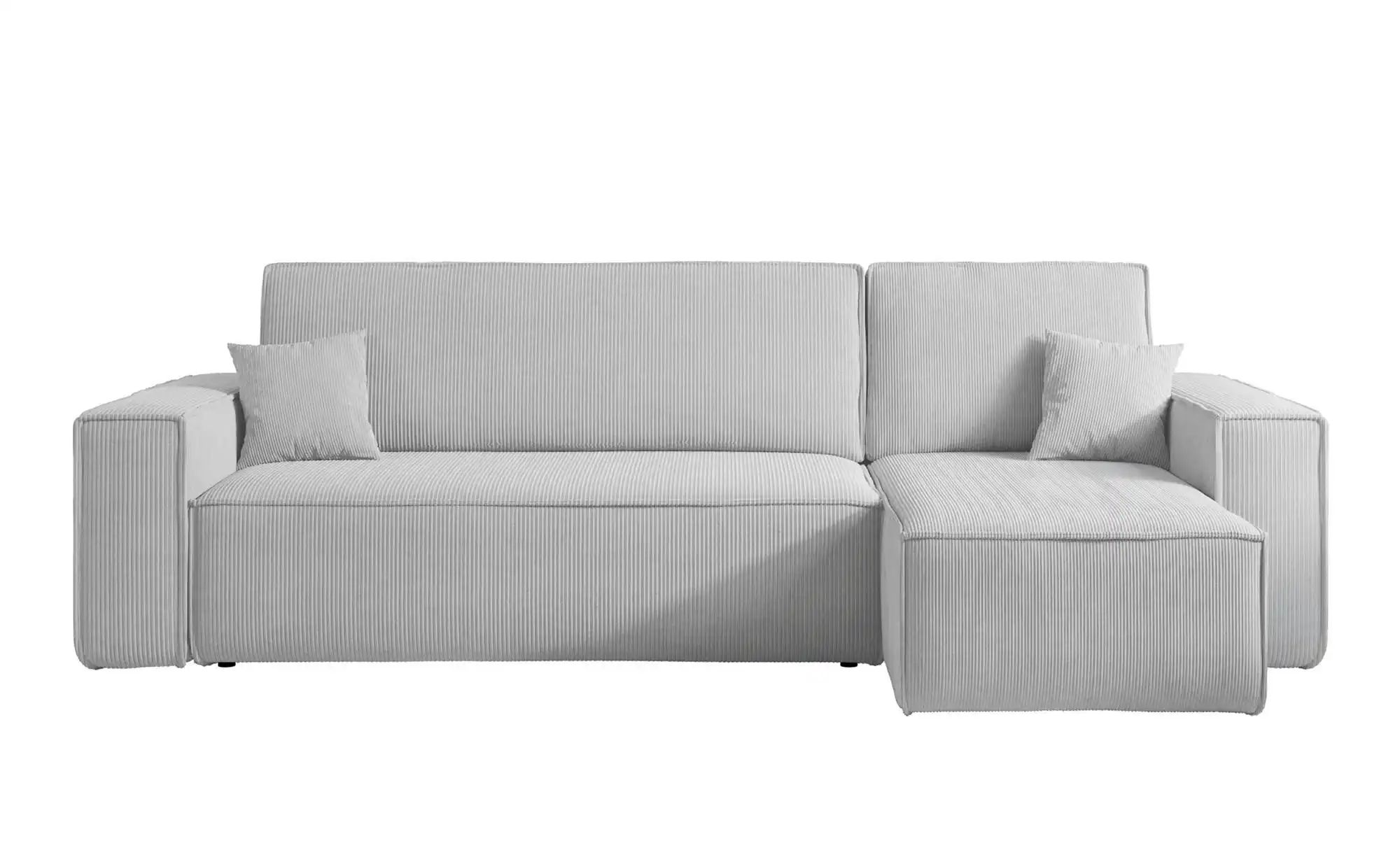Ecksofa mit Schlaffunktion Scarlo  ¦ grau ¦ Maße (cm): B: 244 H: 83 Polster günstig online kaufen