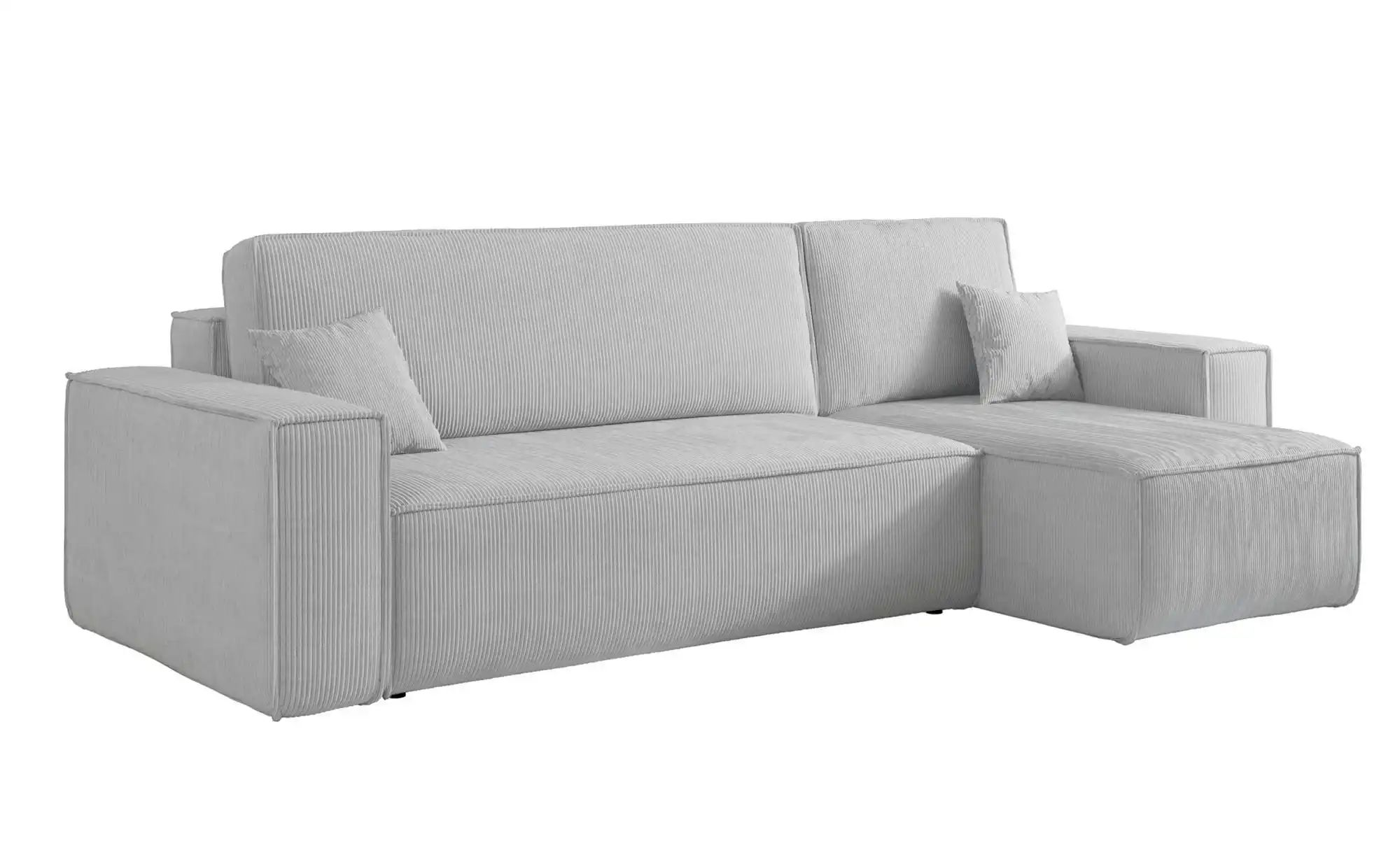 Ecksofa mit Schlaffunktion Scarlo  ¦ grau ¦ Maße (cm): B: 244 H: 83 Polster günstig online kaufen