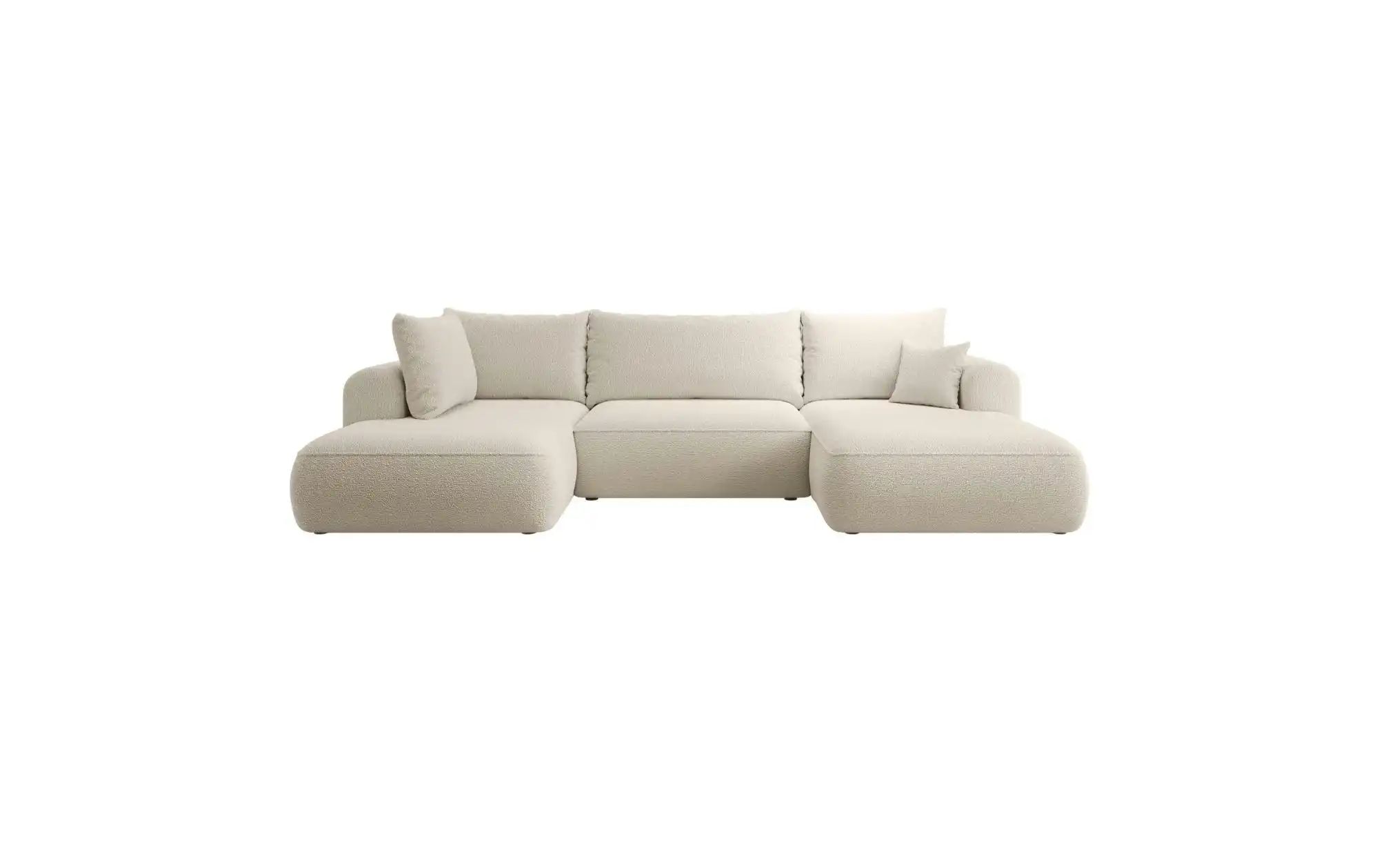 Wohnlandschaft mit Schlaffunktion Ovo ¦ beige ¦ Maße (cm): B: 375 H: 95 Pol günstig online kaufen