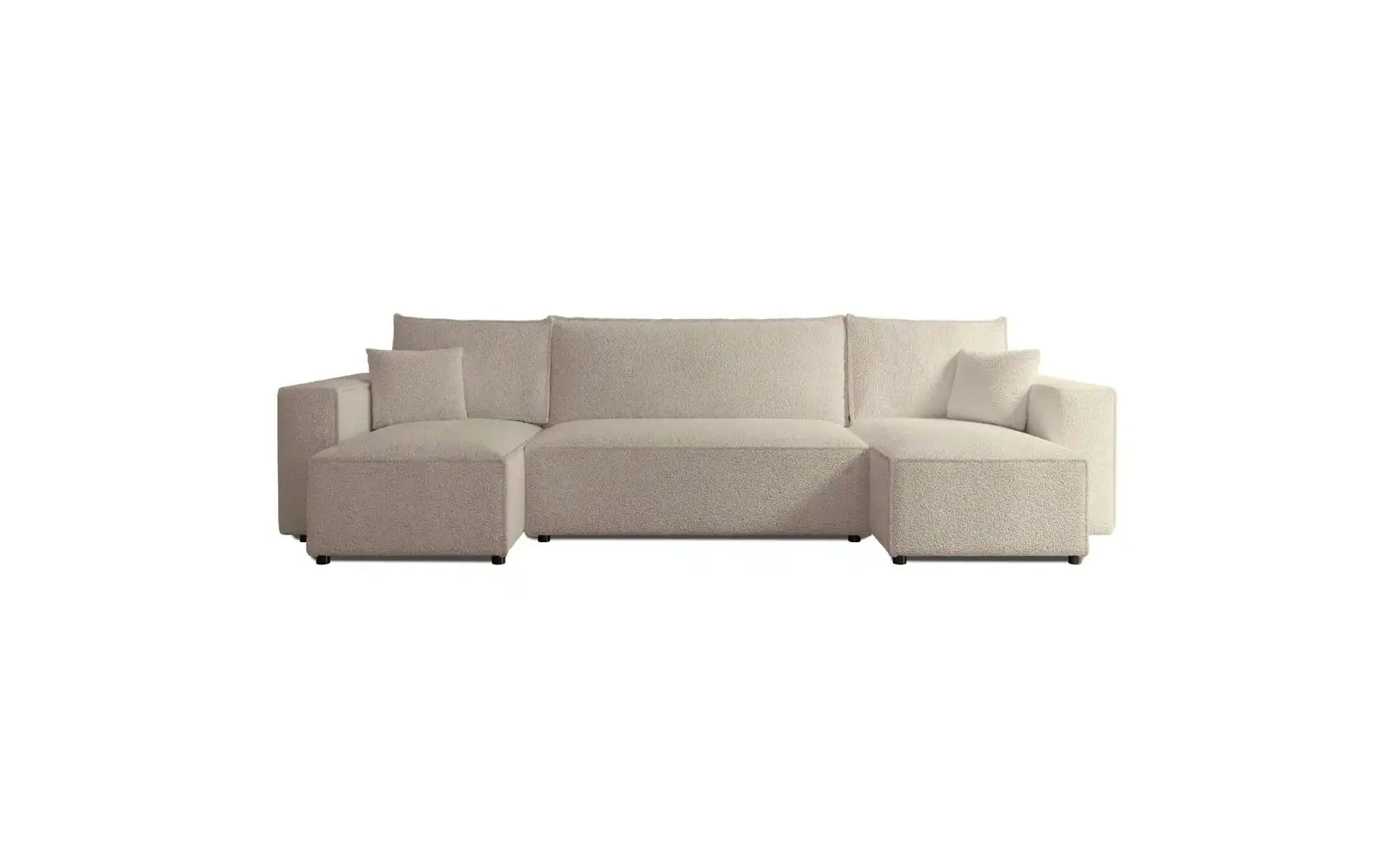Wohnlandschaft mit Schlaffunktion Scarlo ¦ beige ¦ Maße (cm): B: 312 H: 83 günstig online kaufen