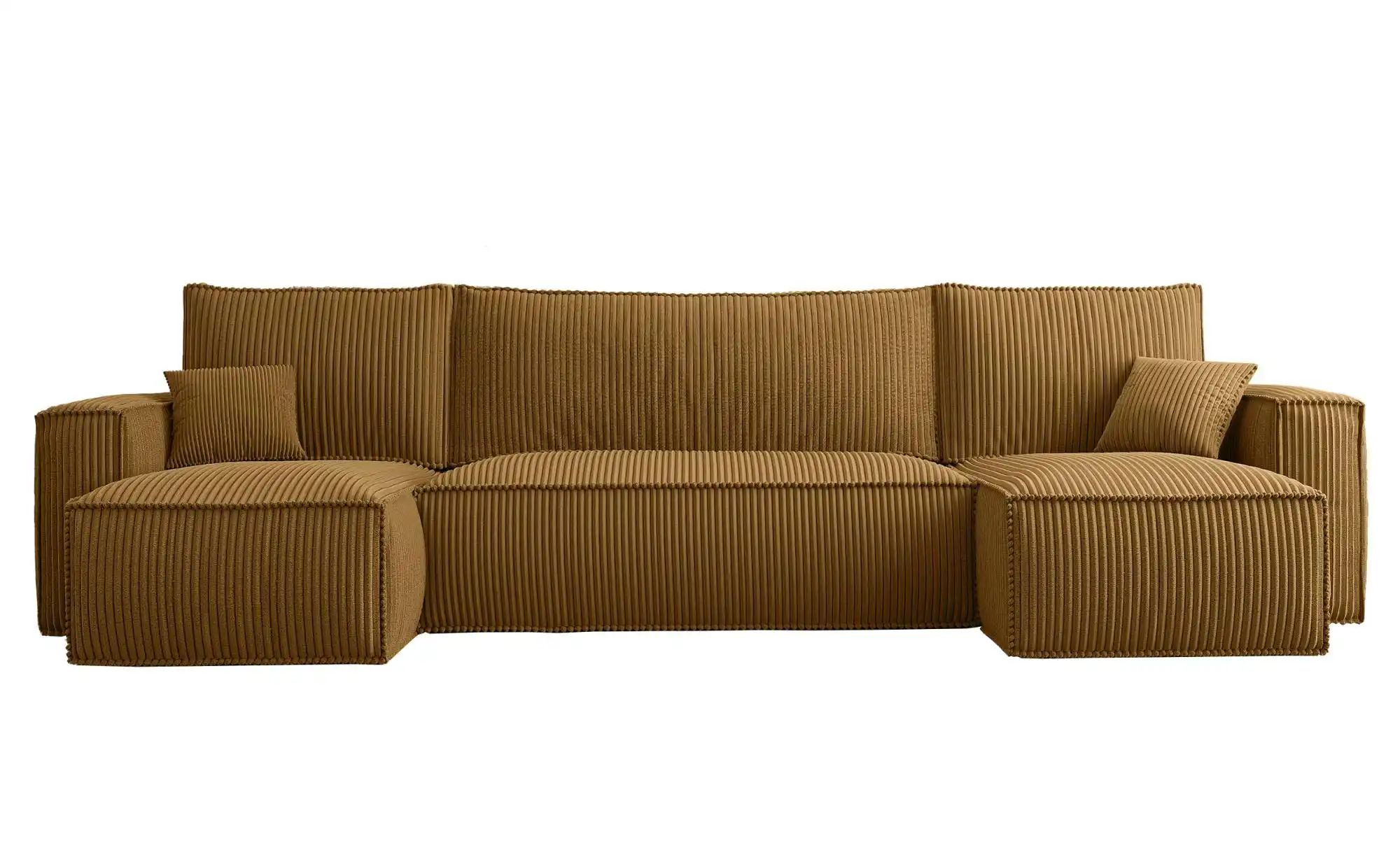 Wohnlandschaft mit Schlaffunktion Scarlo ¦ gelb ¦ Maße (cm): B: 312 H: 83 P günstig online kaufen