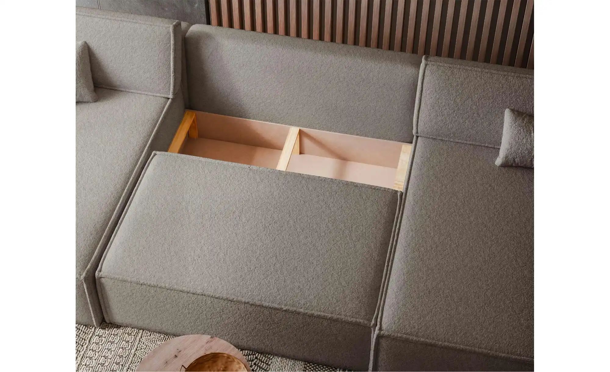 Wohnlandschaft mit Schlaffunktion Scarlo ¦ braun ¦ Maße (cm): B: 312 H: 83 günstig online kaufen