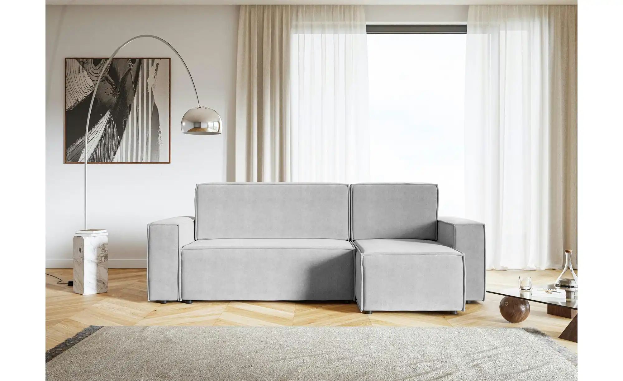 Ecksofa mit Schlaffunktion Copertino ¦ grau ¦ Maße (cm): B: 259 H: 84 Polst günstig online kaufen