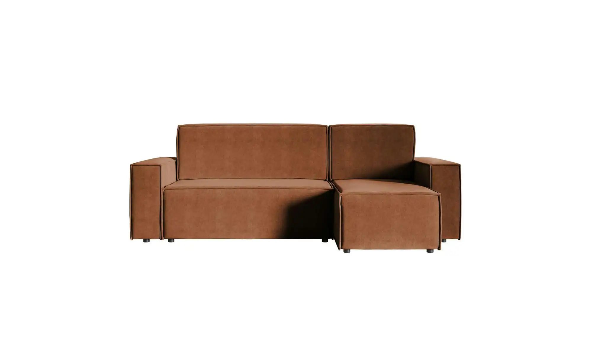 Ecksofa mit Schlaffunktion Copertino ¦ kupfer ¦ Maße (cm): B: 259 H: 84 Pol günstig online kaufen