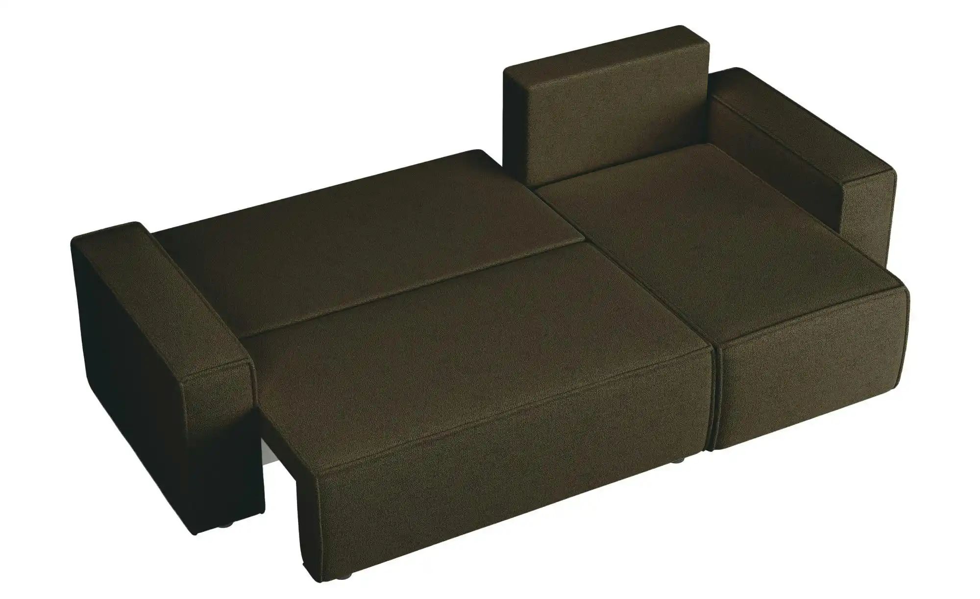 Ecksofa mit Schlaffunktion Copertino ¦ grün ¦ Maße (cm): B: 244 H: 83 Polst günstig online kaufen
