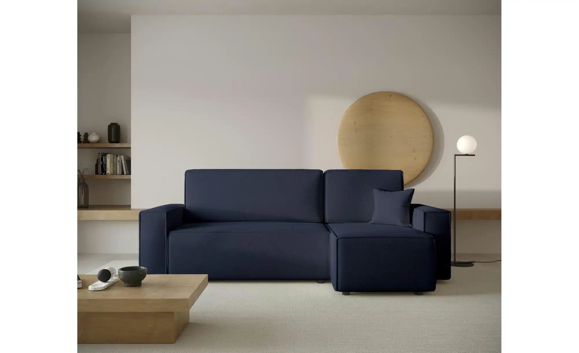 Ecksofa mit Schlaffunktion Copertino ¦ blau ¦ Maße (cm): B: 244 H: 83 Polst günstig online kaufen