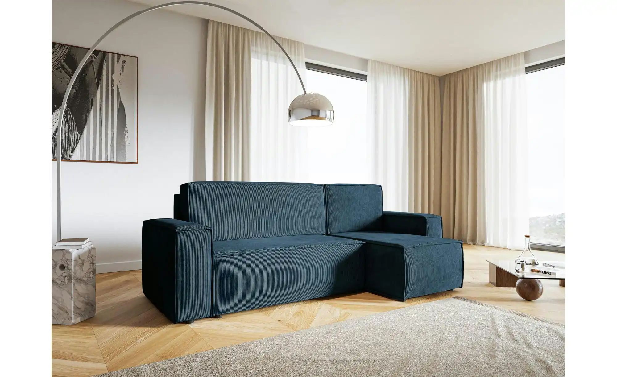 Thumbnail - Selsey Ecksofa mit Schlaffunktion Copertino ¦ blau ¦ Maße (cm): B: 259 H: 84 Polstermöbel > Sofas > Ecksofas - Höffner