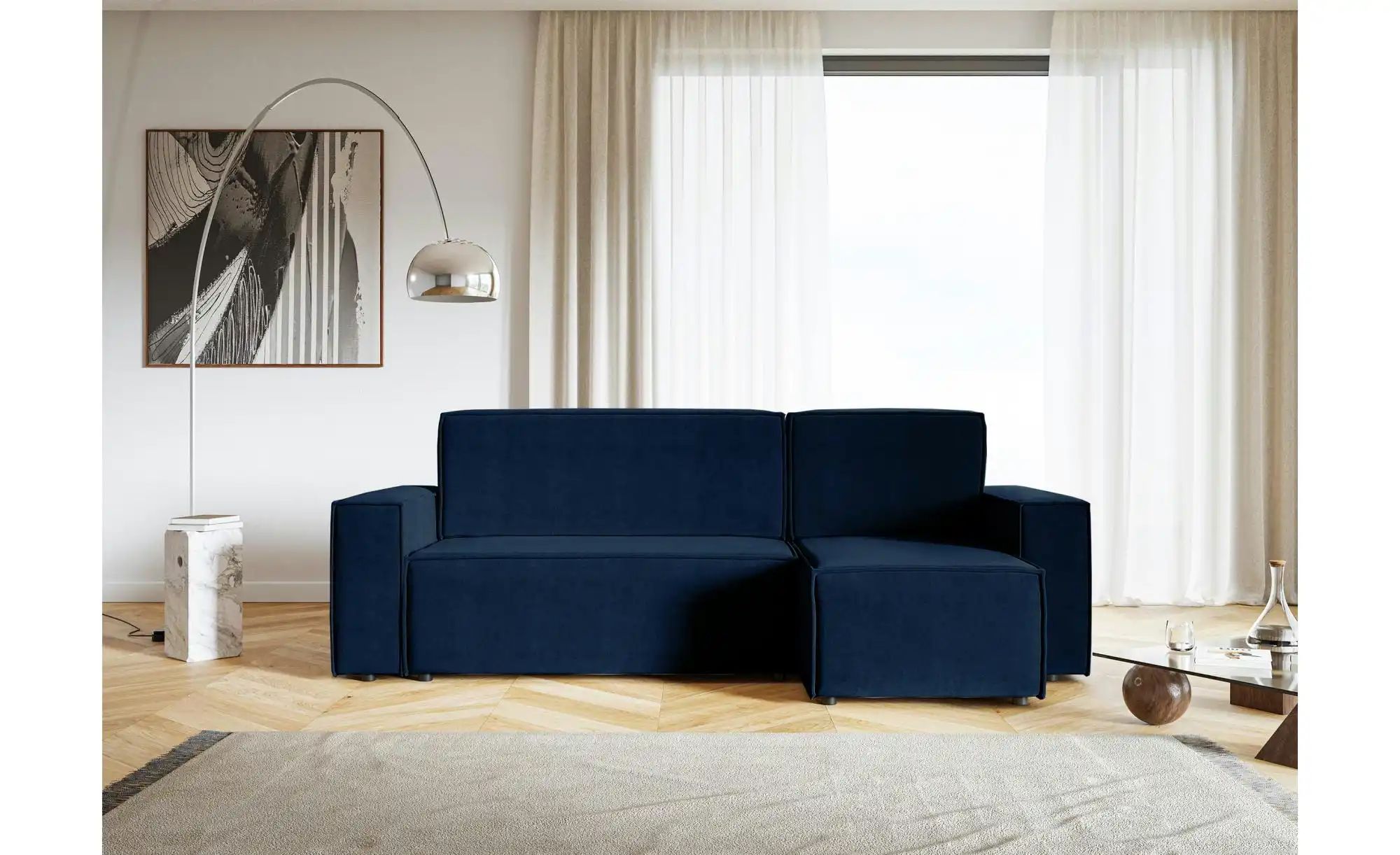 Thumbnail - Selsey Ecksofa mit Schlaffunktion Copertino ¦ blau ¦ Maße (cm): B: 259 H: 84 Polstermöbel > Sofas > 3-Sitzer - Höffner