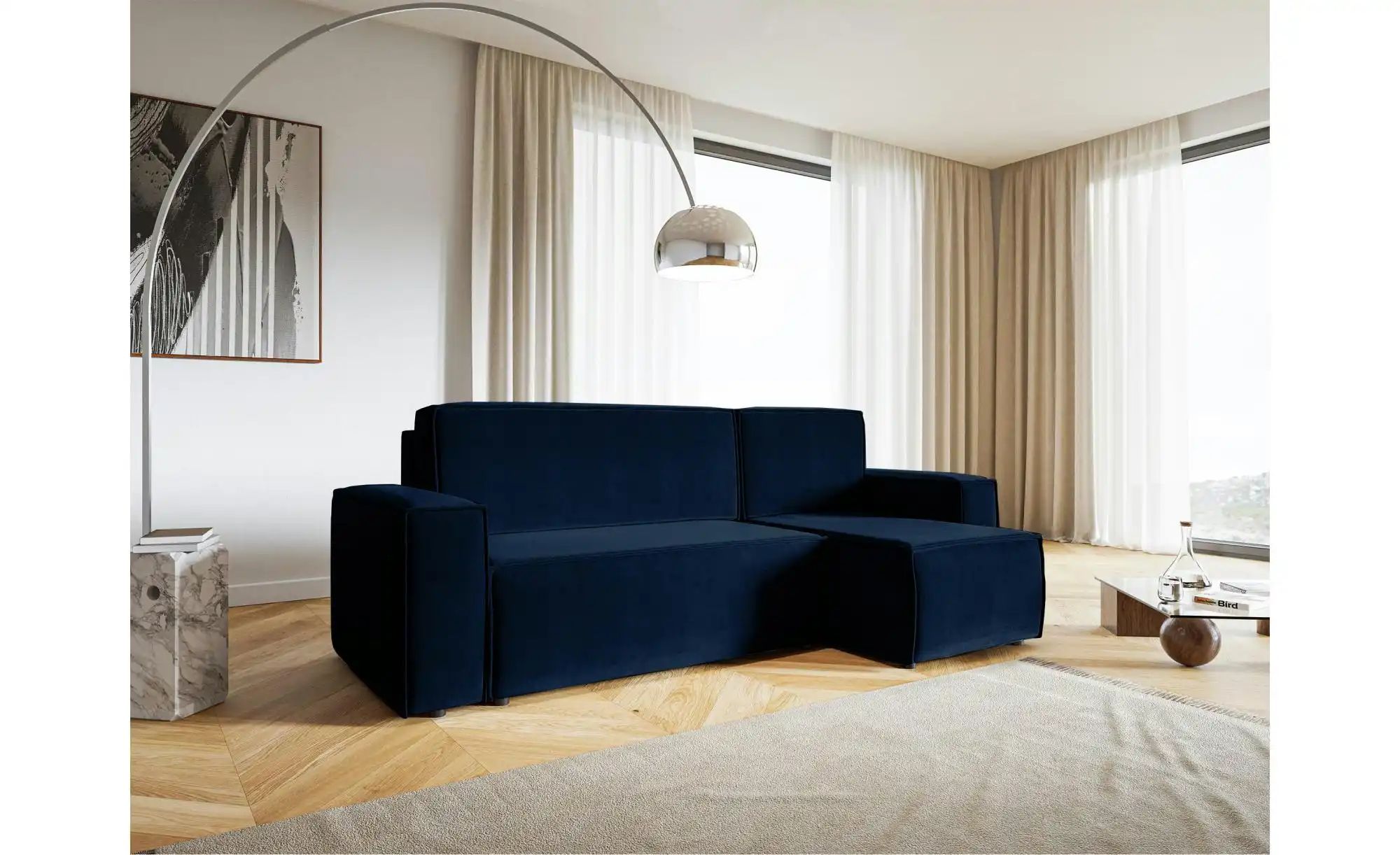 Thumbnail - Selsey Ecksofa mit Schlaffunktion Copertino ¦ blau ¦ Maße (cm): B: 259 H: 84 Polstermöbel > Sofas > 3-Sitzer - Höffner