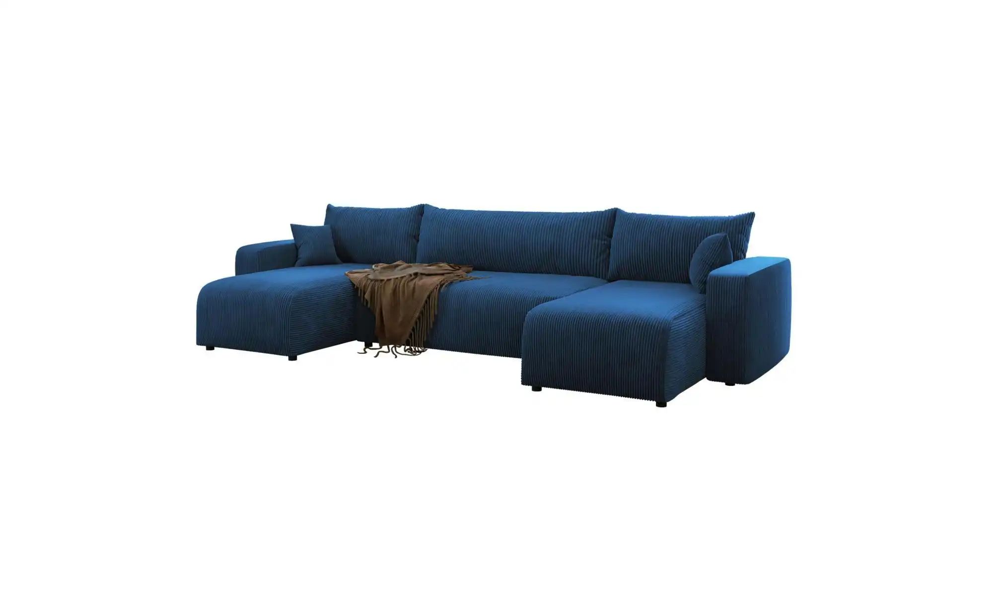 Wohnlandschaft mit Schlaffunktion Pianoni ¦ blau ¦ Maße (cm): B: 312 H: 83 günstig online kaufen