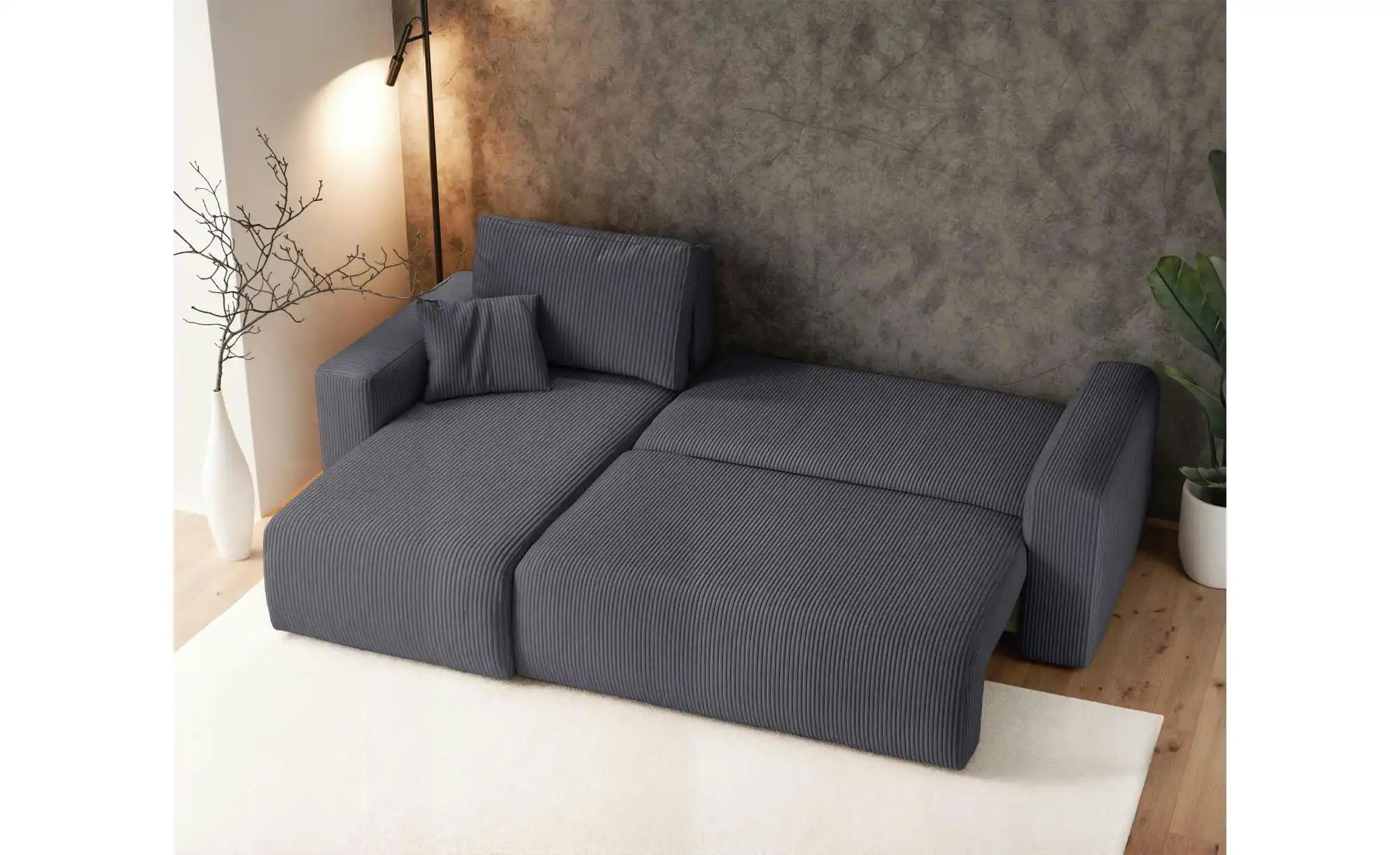 Ecksofa mit Schlaffunktion Pianoni ¦ grau ¦ Maße (cm): B: 244 H: 83 Polster günstig online kaufen
