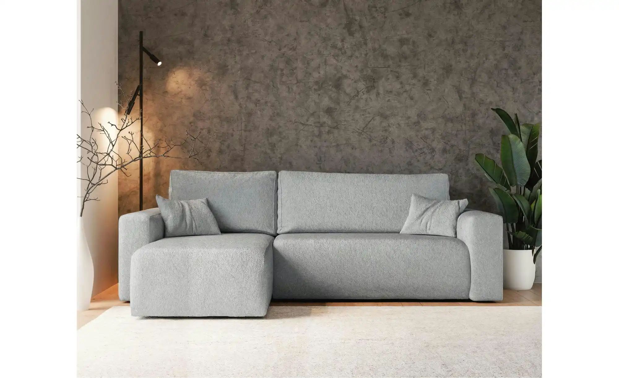 Ecksofa mit Schlaffunktion Pianoni ¦ grau ¦ Maße (cm): B: 244 H: 83 Polster günstig online kaufen
