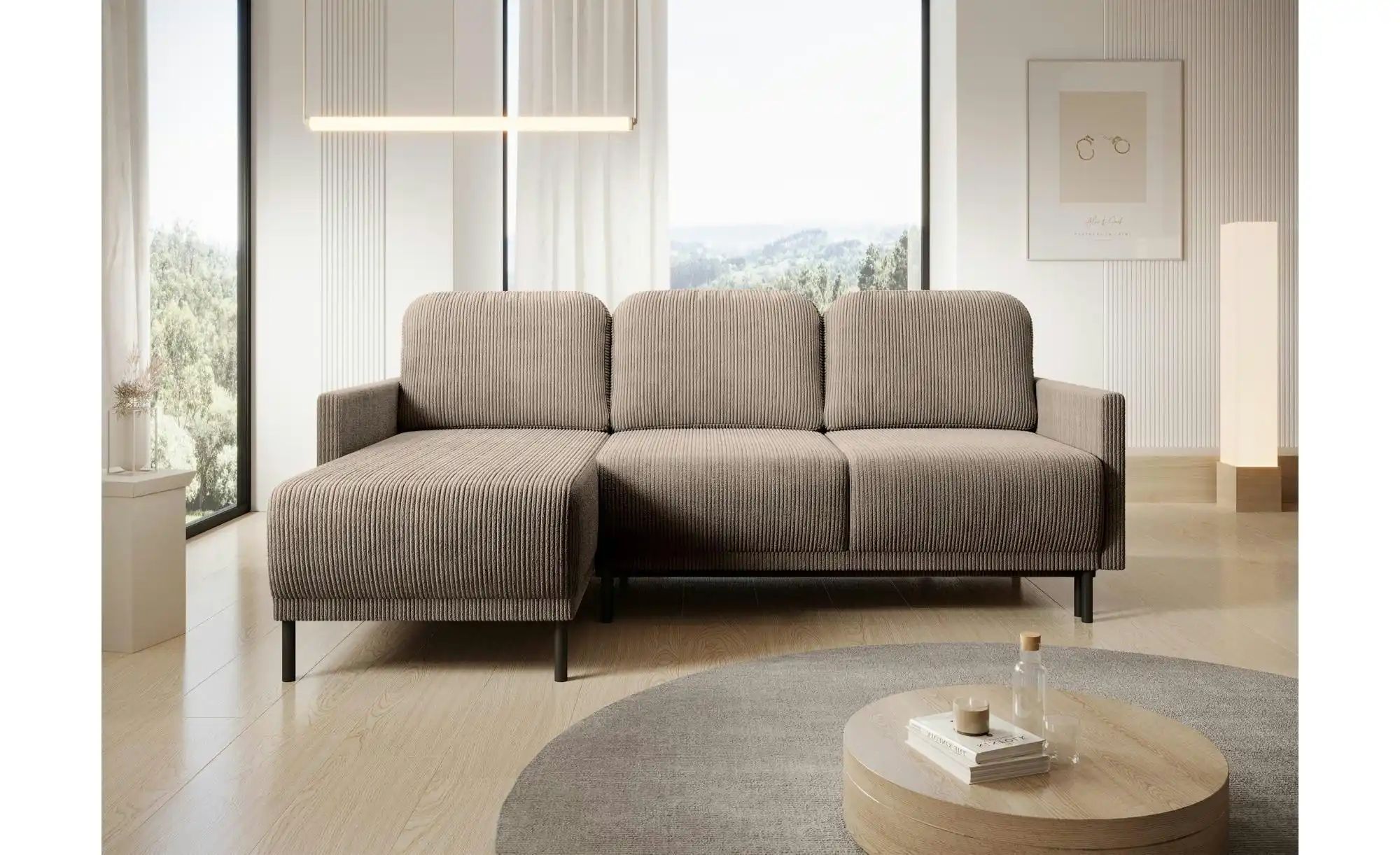 Thumbnail - Selsey Ecksofa mit Schlaffunktion Hamiel ¦ beige ¦ Maße (cm): B: 212 H: 87 Polstermöbel > Sofas > 3-Sitzer - Höffner