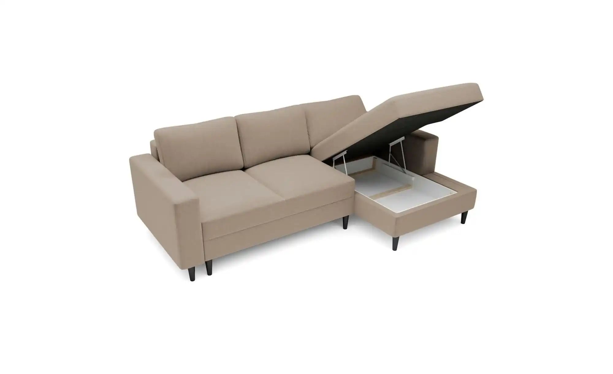 Ecksofa mit Schlaffunktion Nalika  ¦ grün ¦ Maße (cm): B: 230 H: 77 Polster günstig online kaufen