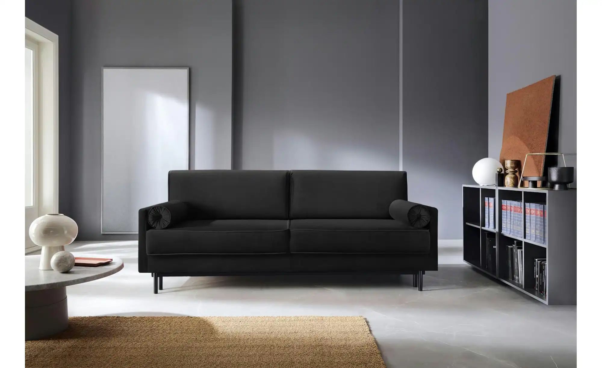 Thumbnail - Selsey Einzelsofa mit Schlaffunktion Kadaver ¦ schwarz ¦ Maße (cm): B: 212 H: 87 Polstermöbel > Sofas > 3-Sitzer - Höffn...