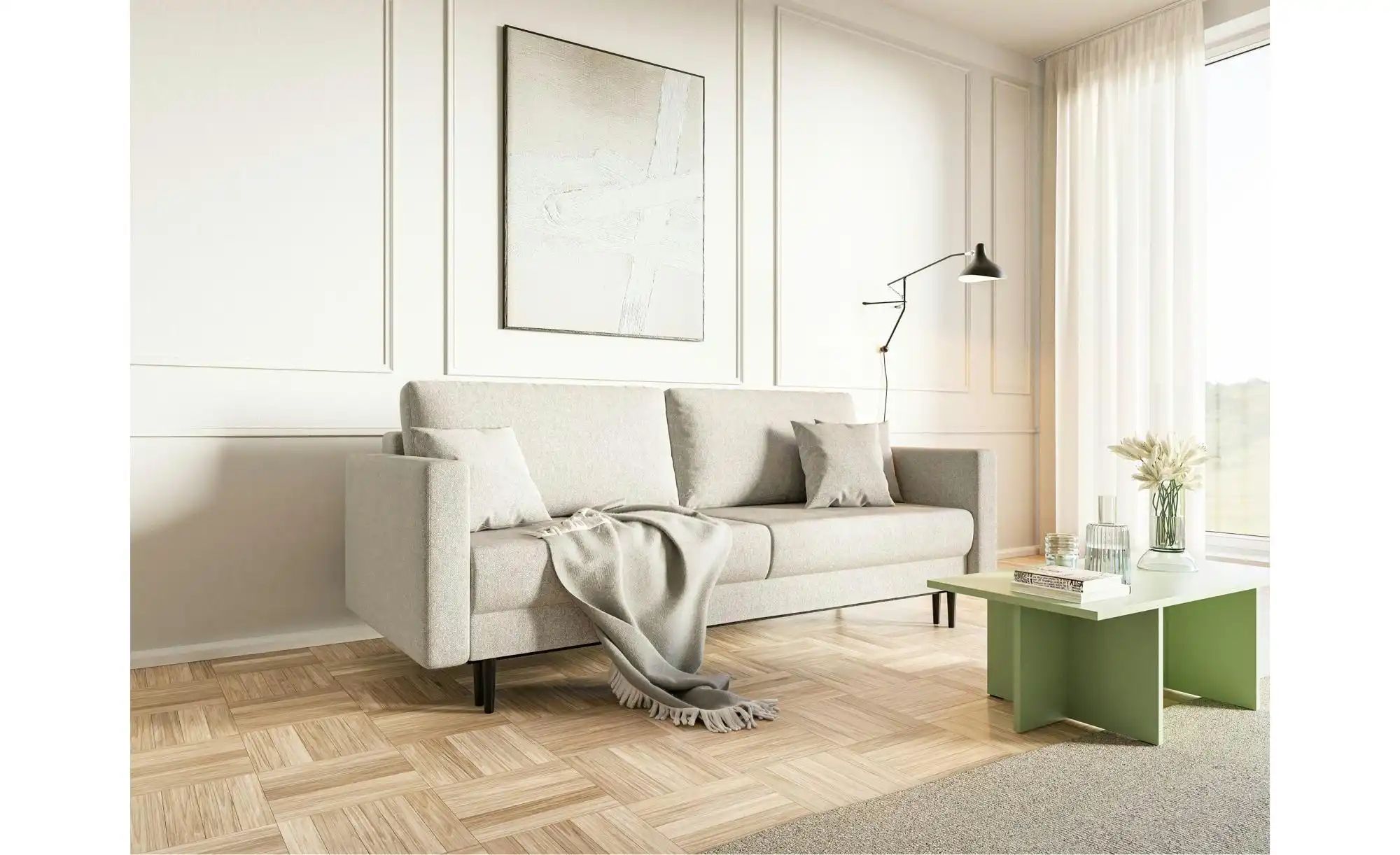 Thumbnail - Selsey Einzelsofa mit Schlaffunktion Valico ¦ creme ¦ Maße (cm): B: 230 H: 90 Polstermöbel > Sofas > 3-Sitzer - Höffner