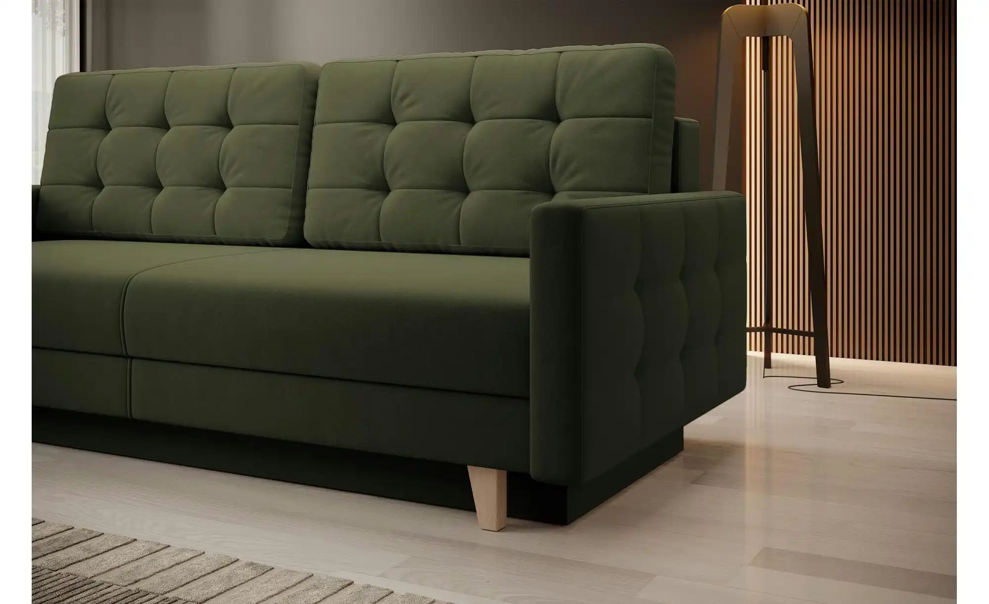 Thumbnail - Selsey Einzelsofa mit Schlaffunktion Verat ¦ grün ¦ Maße (cm): B: 226 H: 98 Polstermöbel > Sofas > 3-Sitzer - Höffner