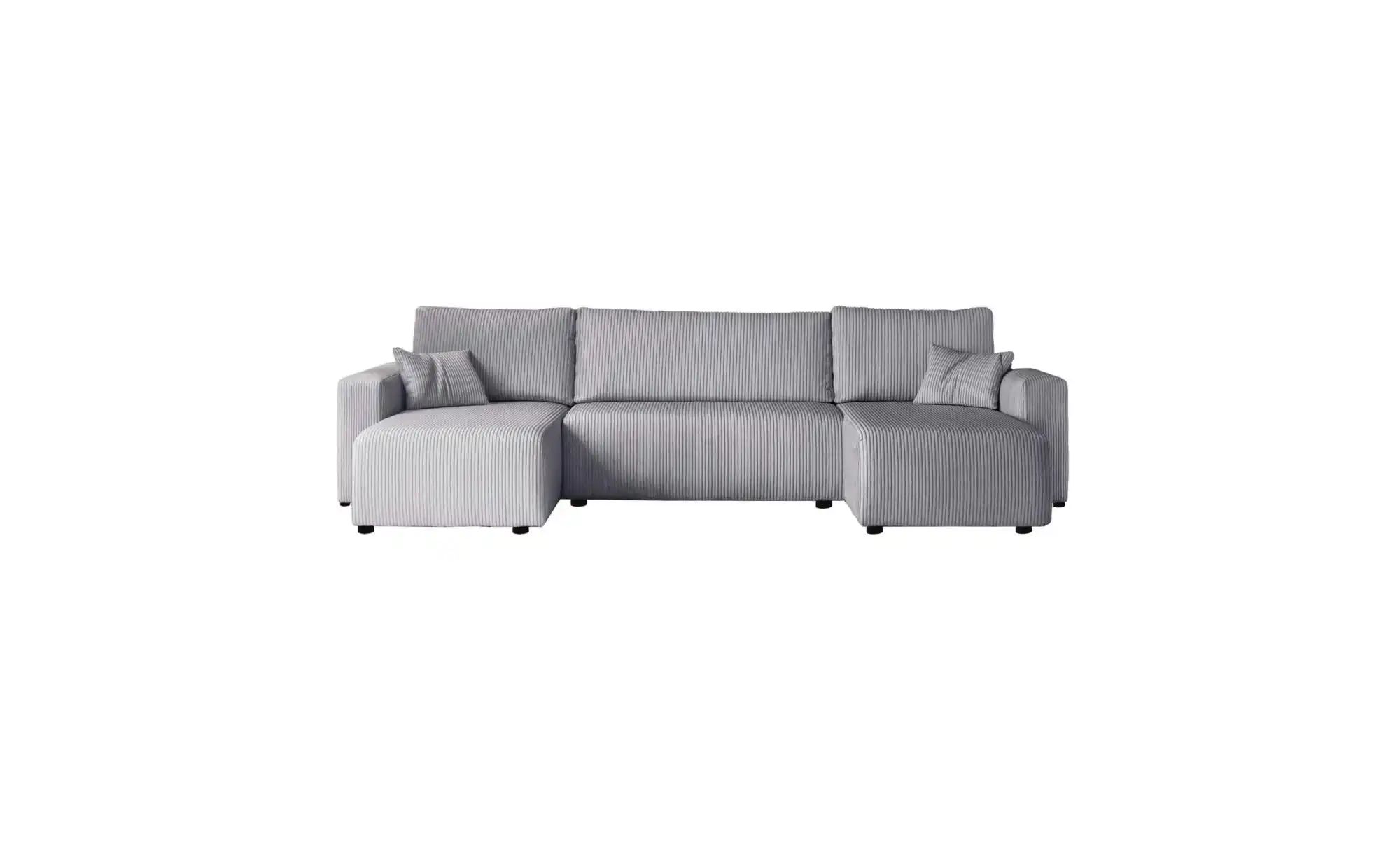 Wohnlandschaft mit Schlaffunktion Pianoni ¦ grau ¦ Maße (cm): B: 312 H: 83 günstig online kaufen