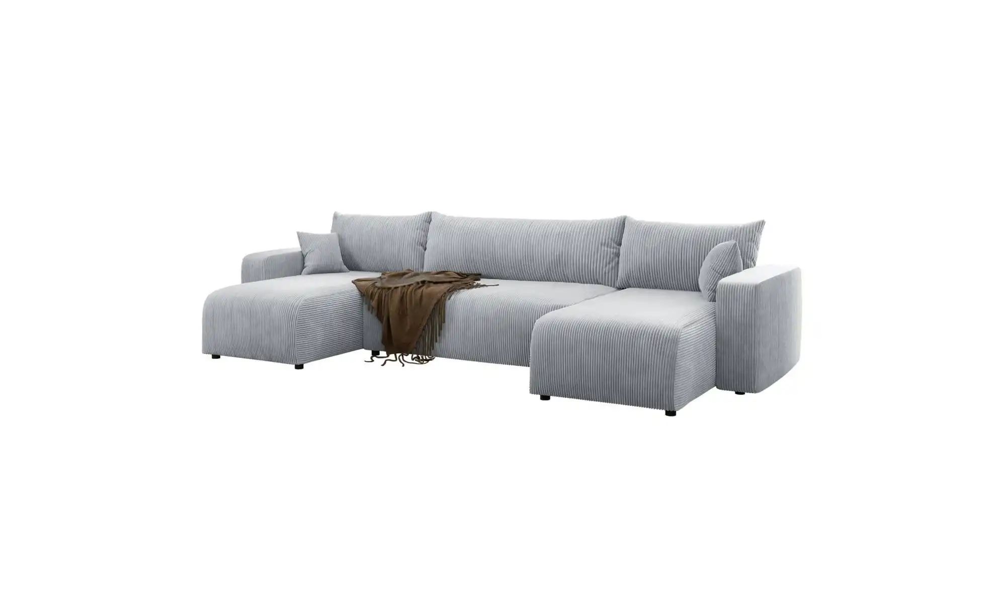 Wohnlandschaft mit Schlaffunktion Pianoni ¦ grau ¦ Maße (cm): B: 312 H: 83 günstig online kaufen