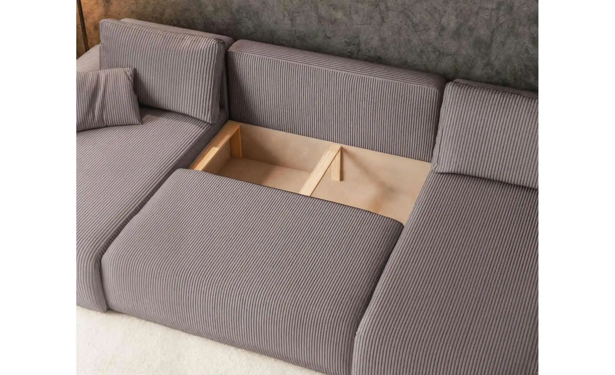 Wohnlandschaft mit Schlaffunktion Pianoni ¦ beige ¦ Maße (cm): B: 312 H: 83 günstig online kaufen