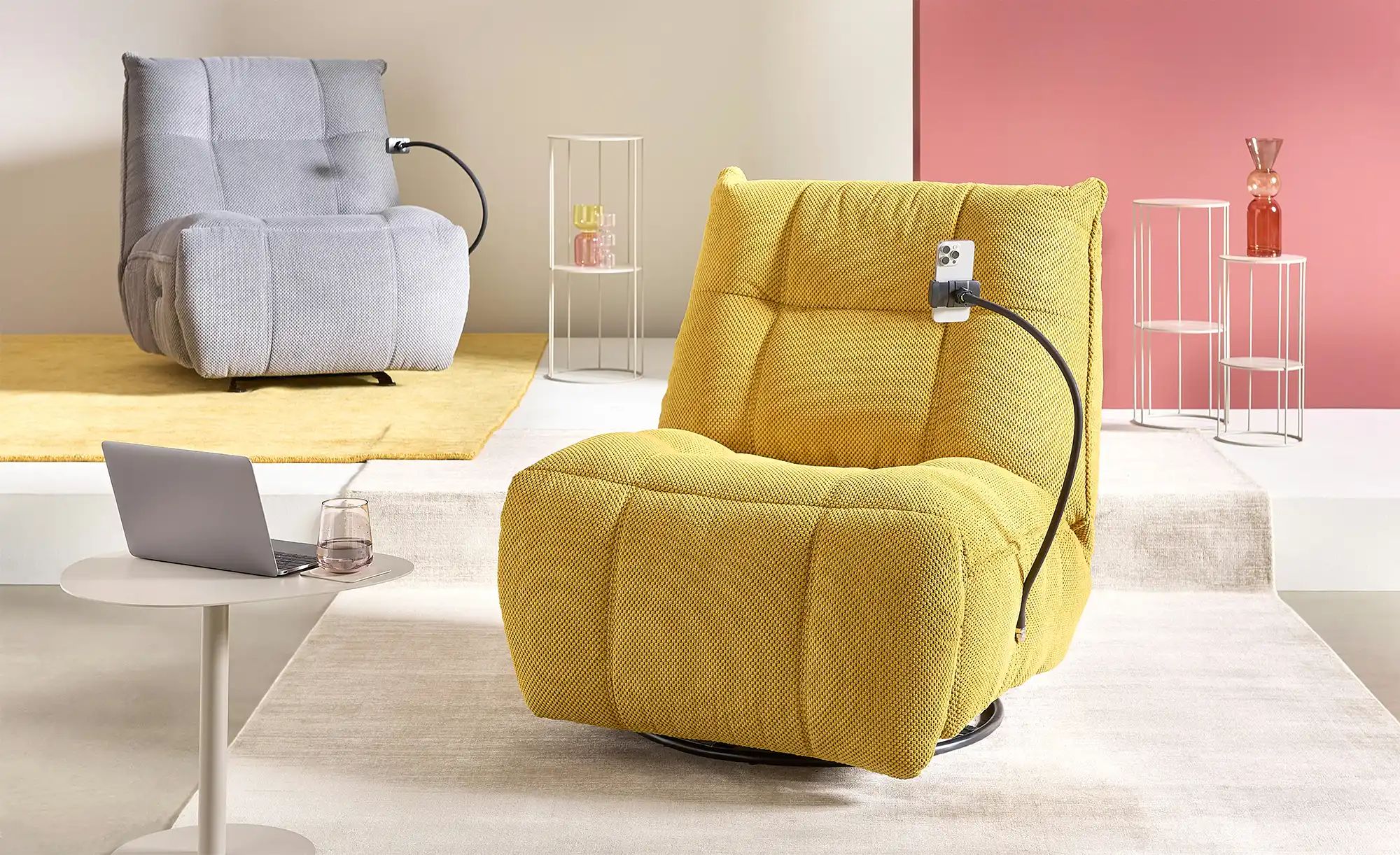 uno Sessel Relaxfunktion Tokyo ¦ gelb ¦ Maße (cm): B: 87 H: 91 T: 106.0 Pol günstig online kaufen