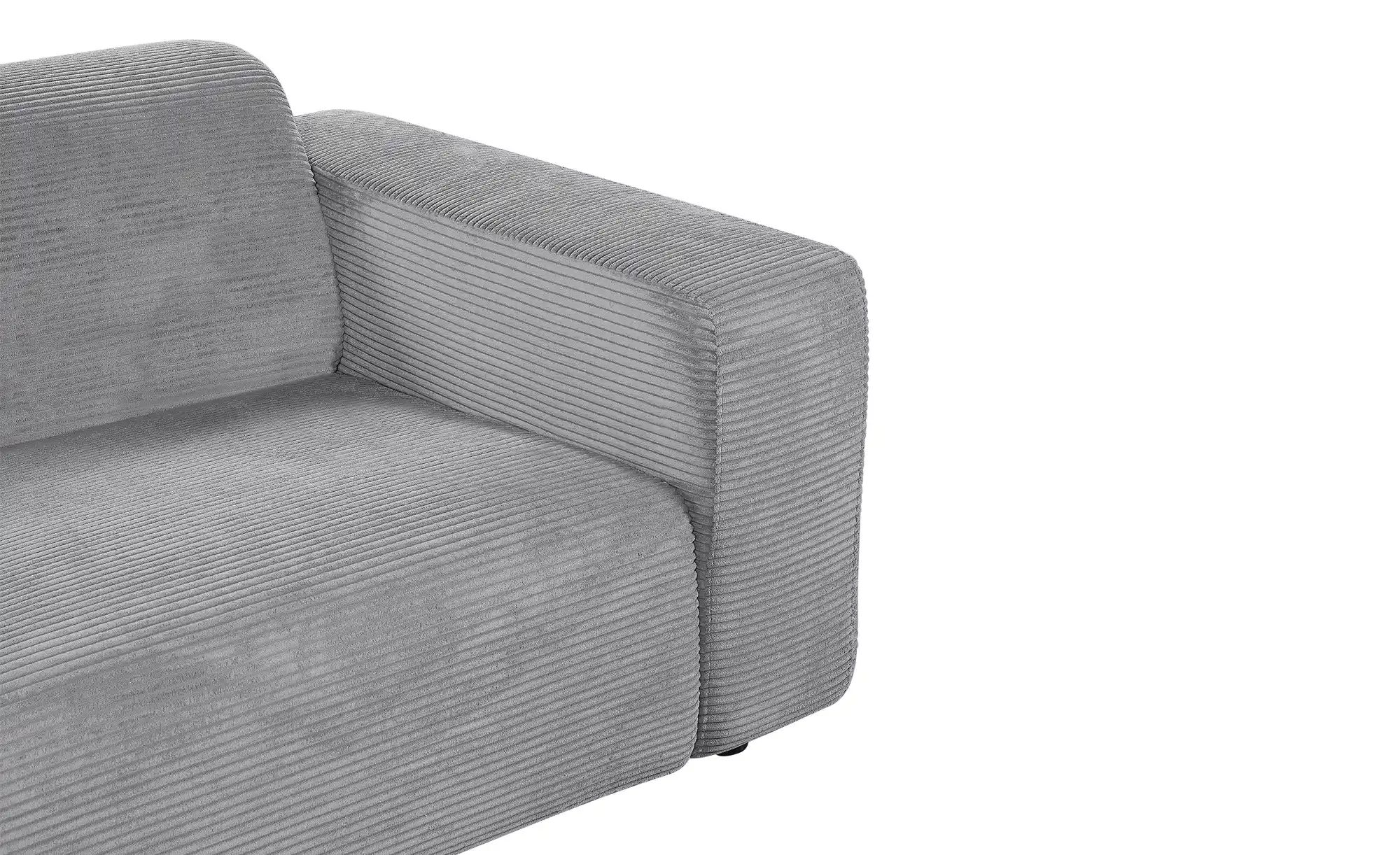 uno Einzelsofa aus Cord Sani ¦ grau ¦ Maße (cm): B: 243 H: 72 T: 105.0 Pols günstig online kaufen