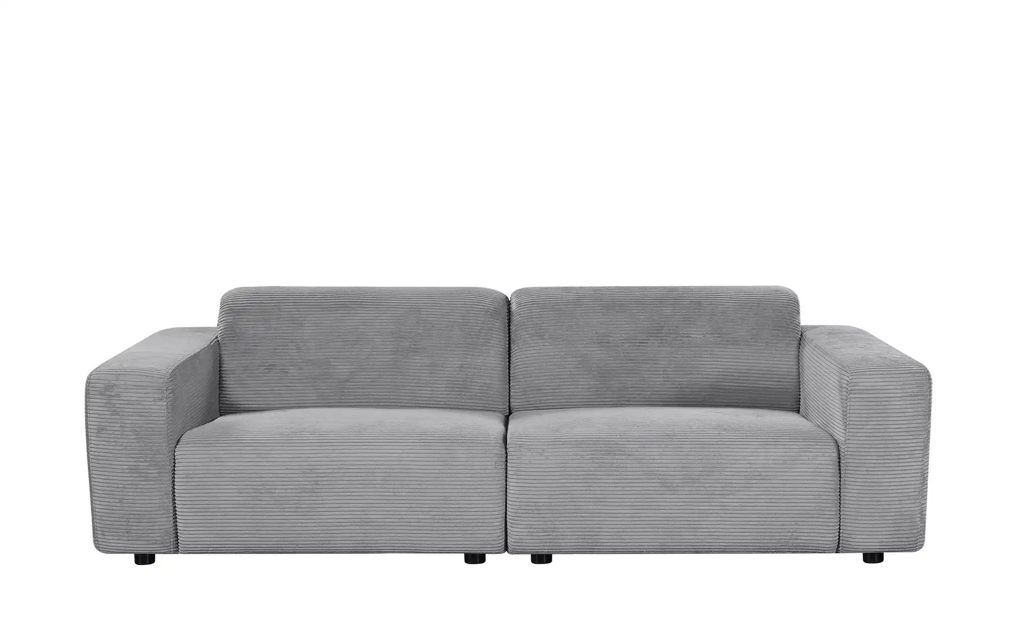 uno Einzelsofa aus Cord Sani ¦ grau ¦ Maße (cm): B: 243 H: 72 T: 105.0 Pols günstig online kaufen