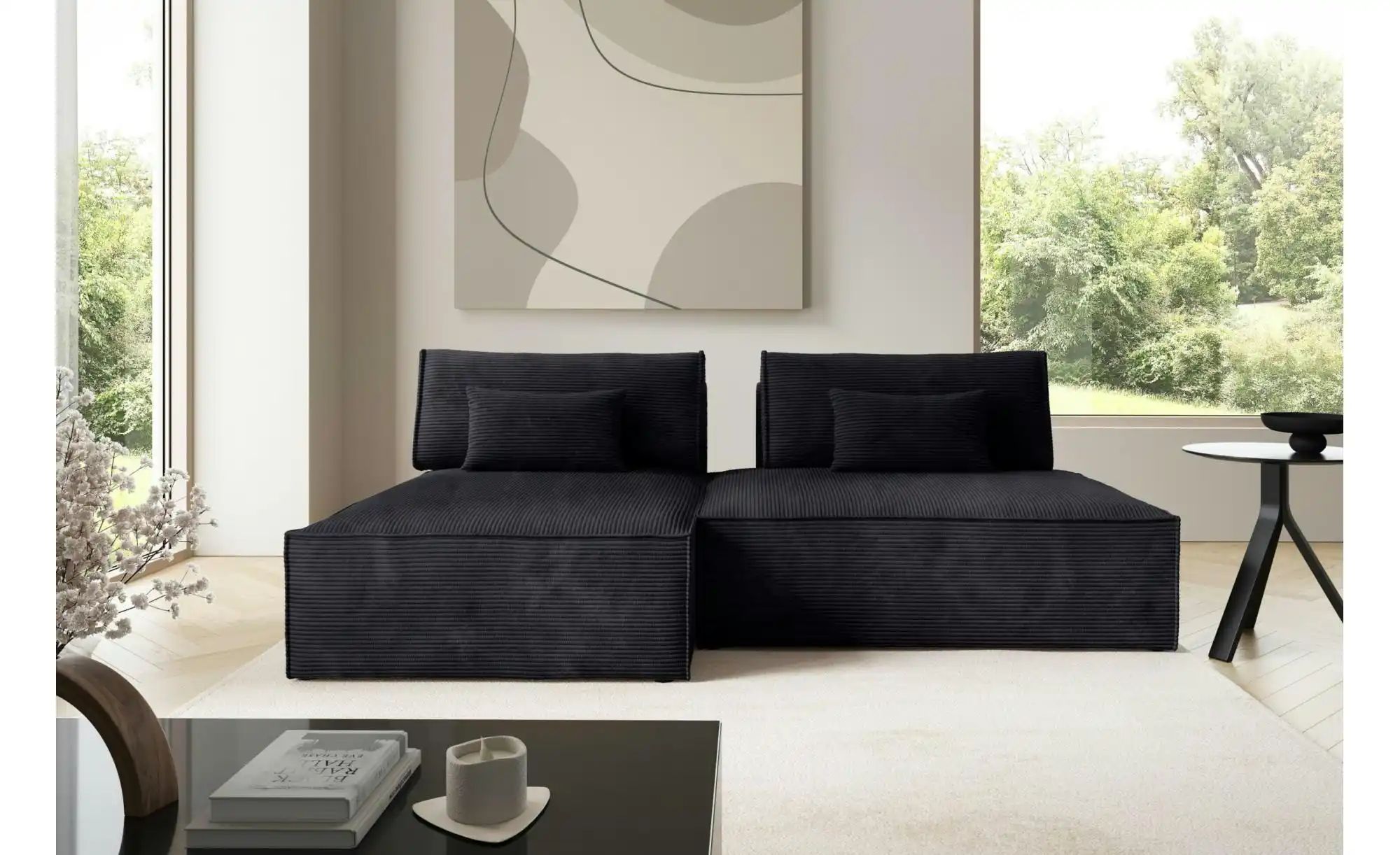 Thumbnail - Ecksofa modular Lucca ¦ schwarz ¦ Maße (cm): B: 236 H: 82 Polstermöbel > Sofas > Ecksofas - Höffner