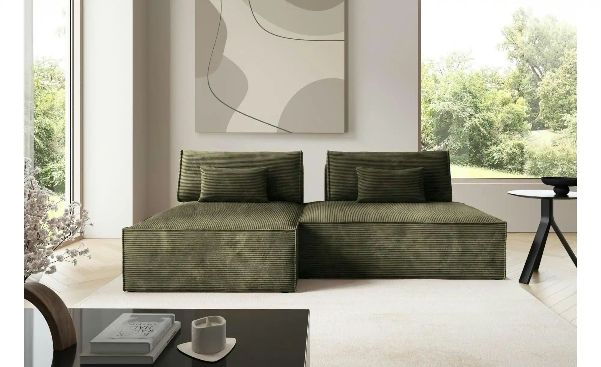 Thumbnail - Ecksofa modular Lucca ¦ grün ¦ Maße (cm): B: 236 H: 82 Polstermöbel > Sofas > Ecksofas - Höffner